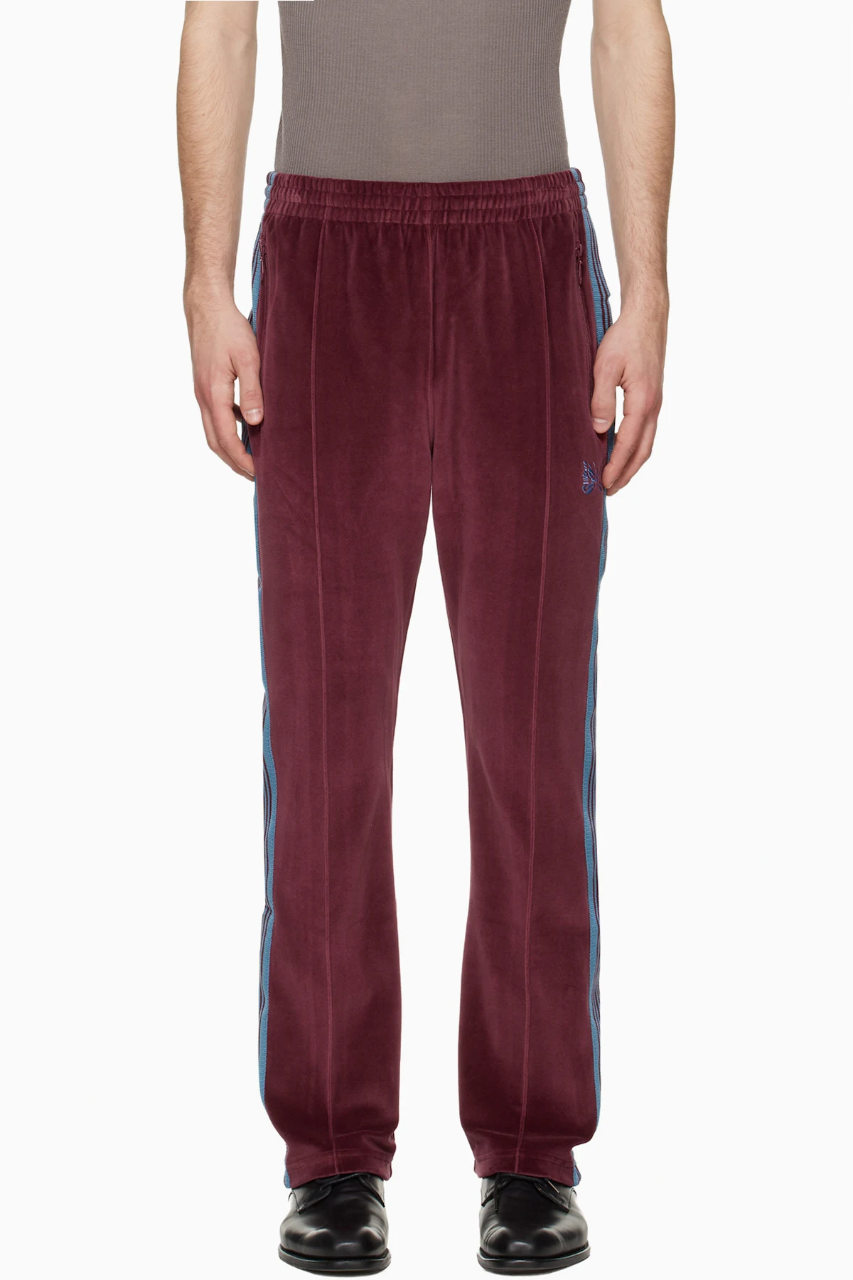 Burgundy Narrow Track Pants