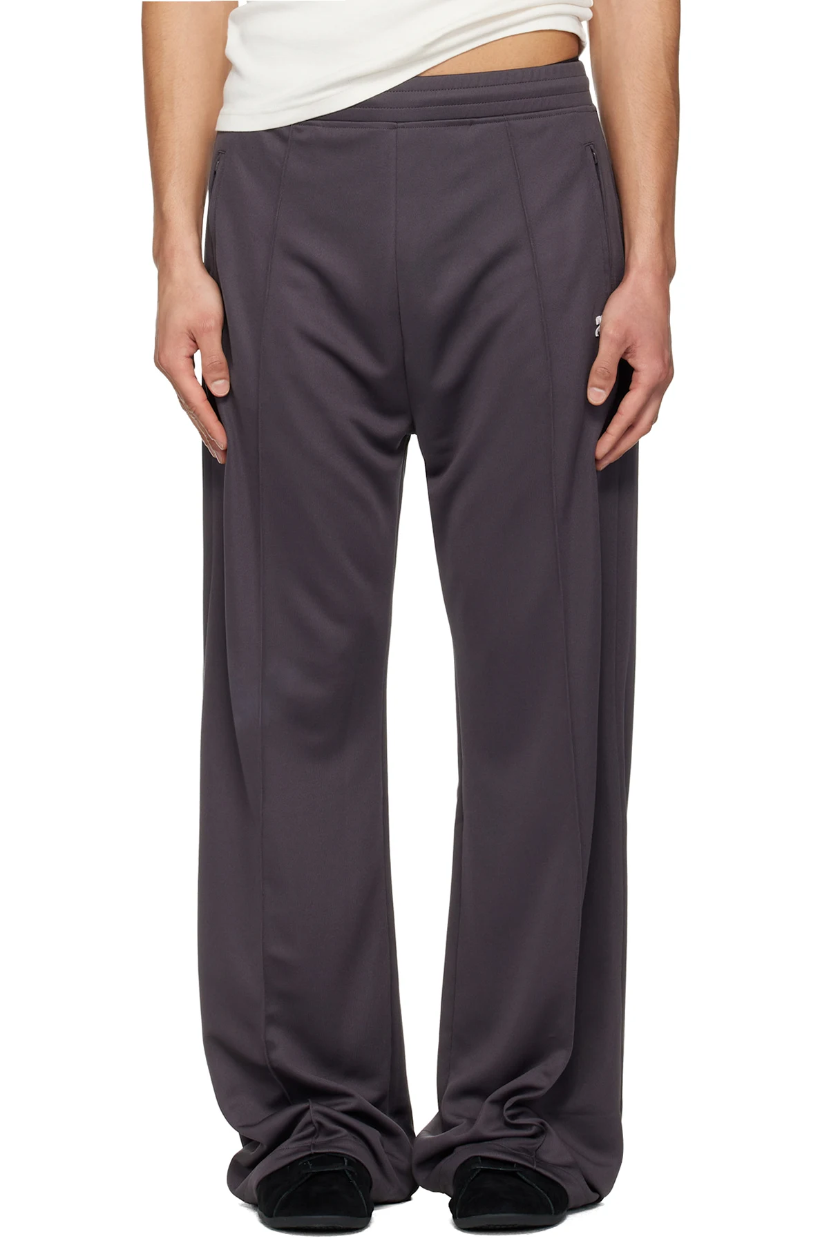 Gray Interlock Track Pants