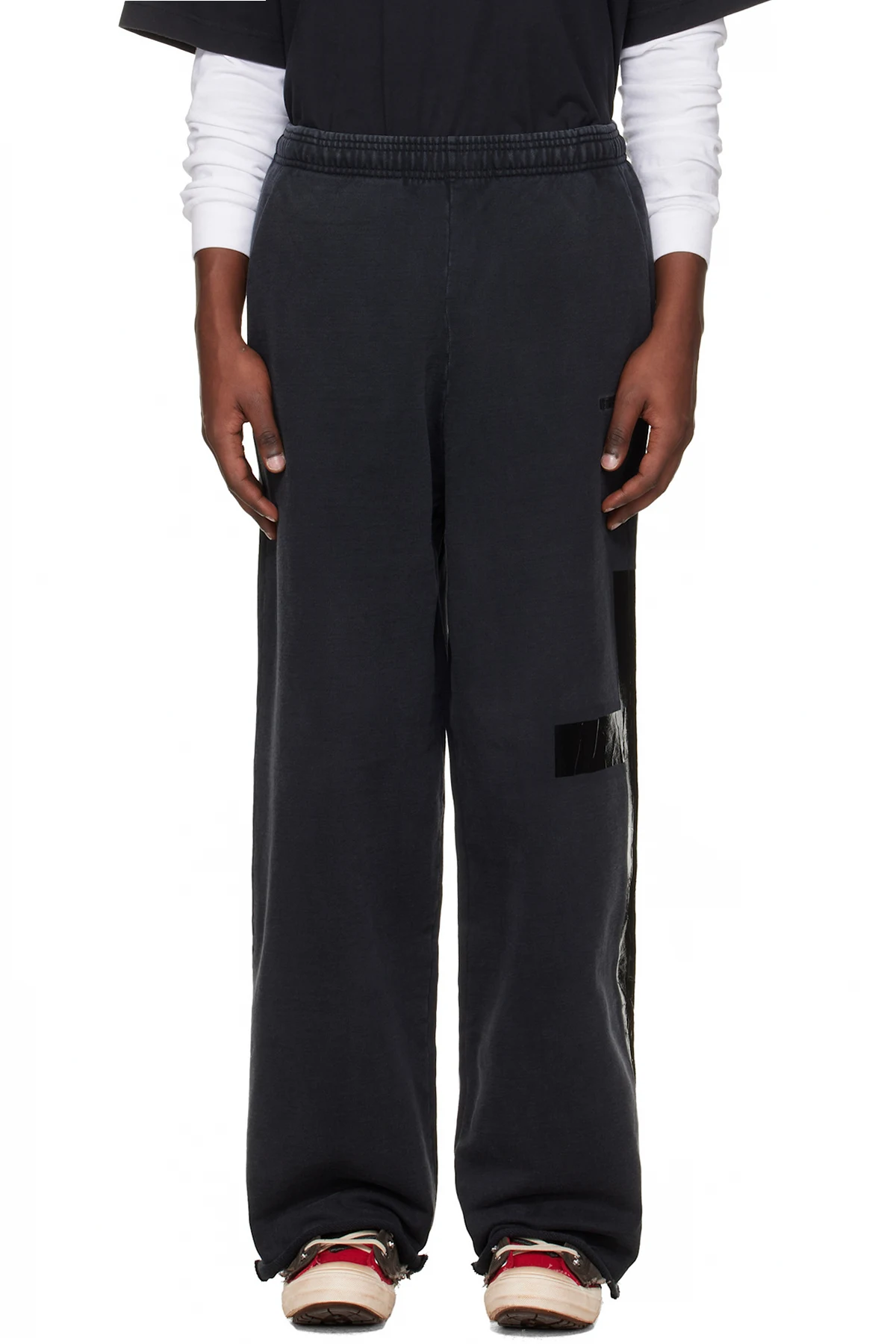 Black Taped Sweatpants