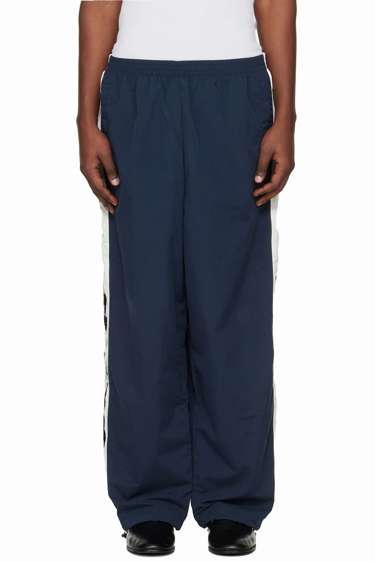 Navy Taped Track Pants