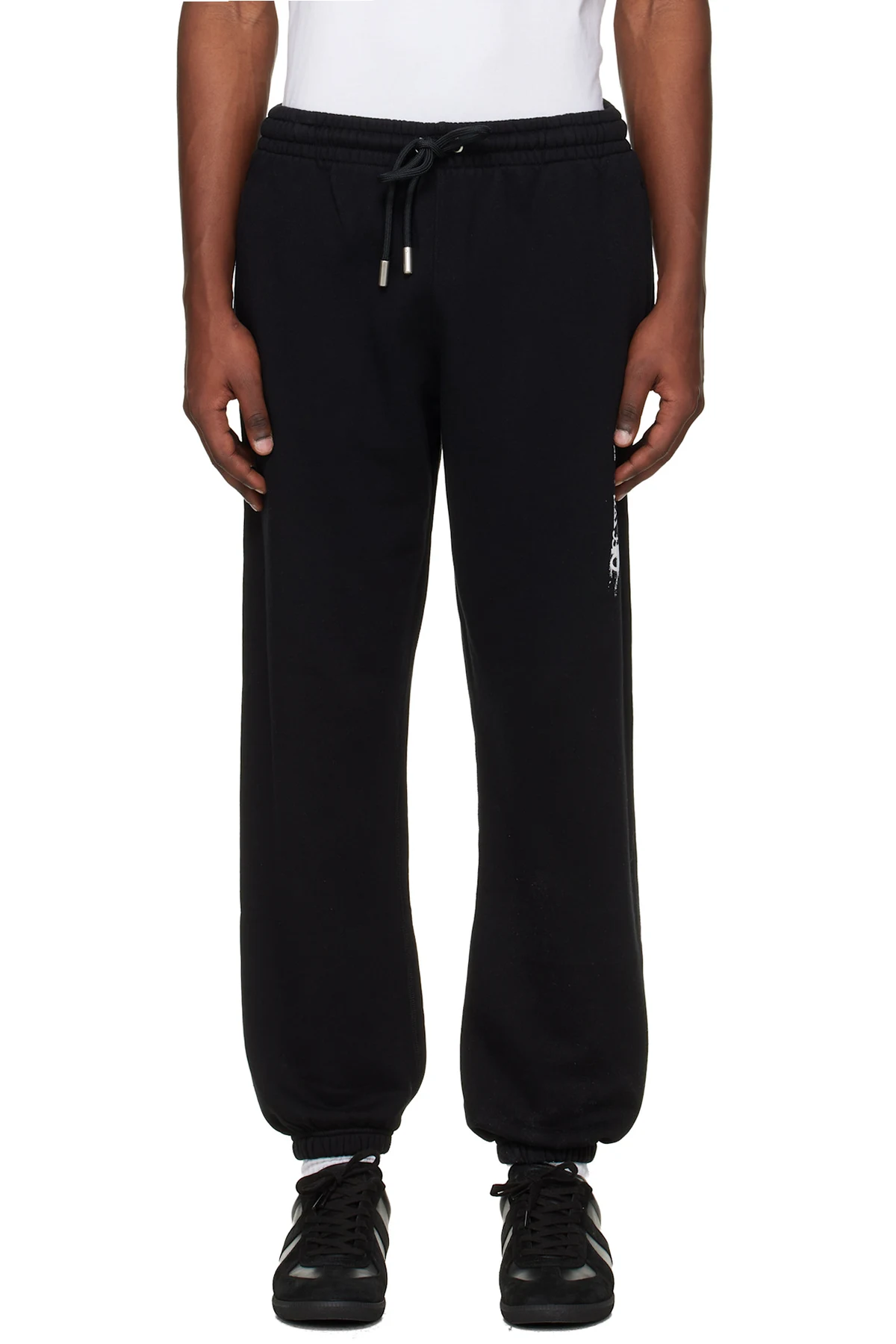 Black Ink Arrow Cuffed Sweatpants