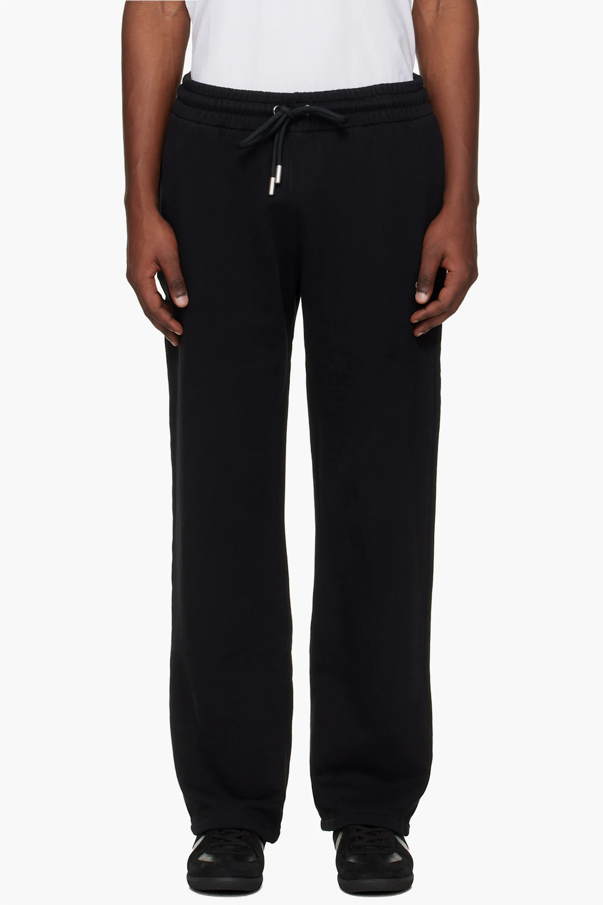 Black Scribble Diag Sweatpants