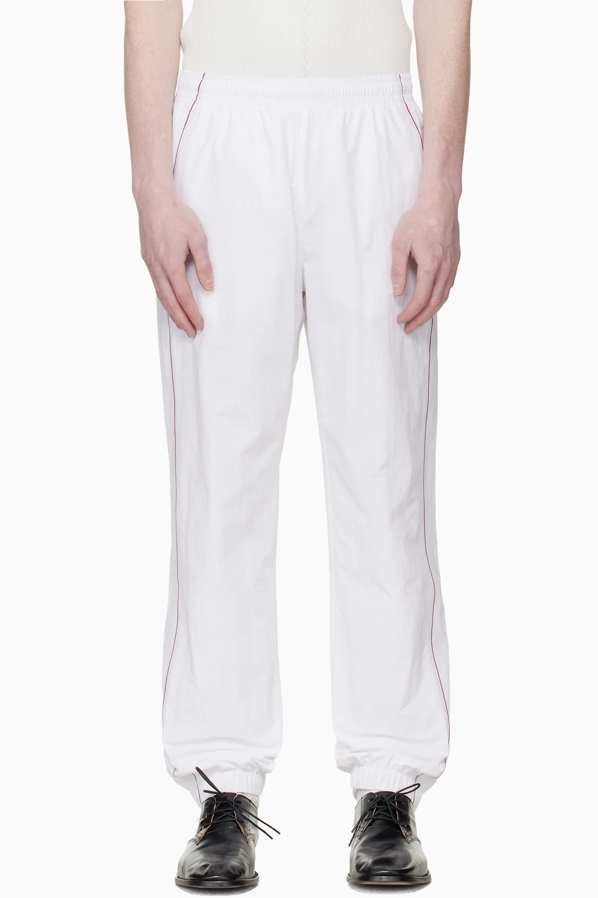 White Top Tier Track Pants