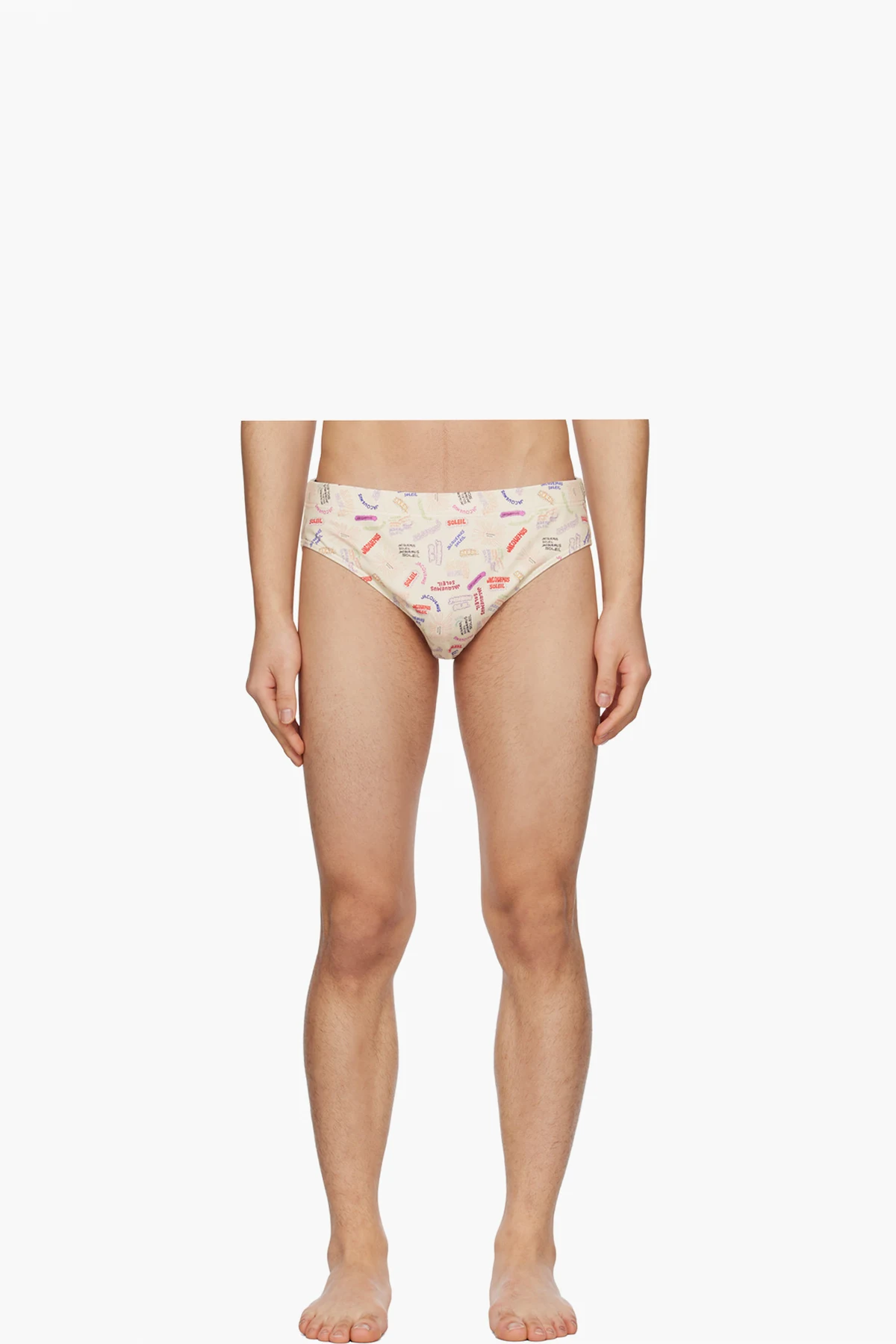 Beige Le Raphia 'Le Slip De Bain' Swim Briefs