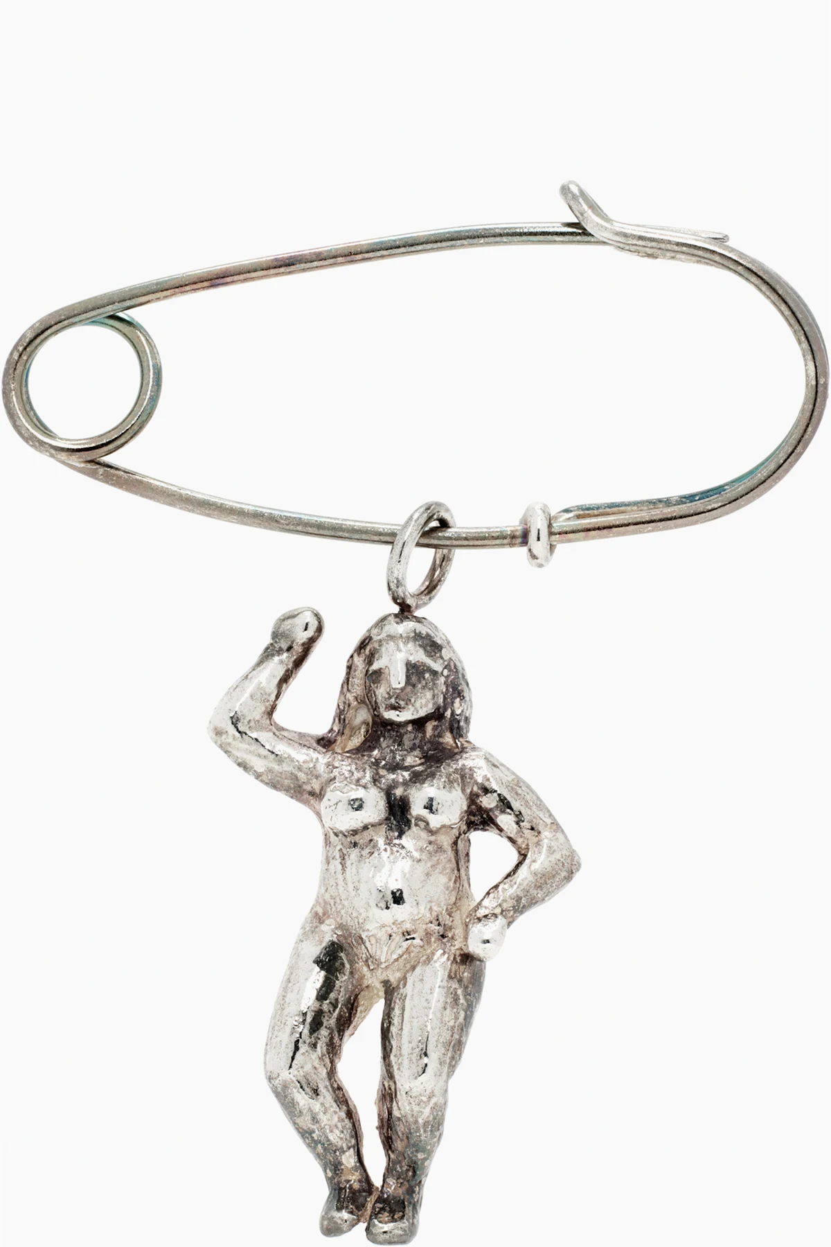 SSENSE Exclusive Silver Person Pin