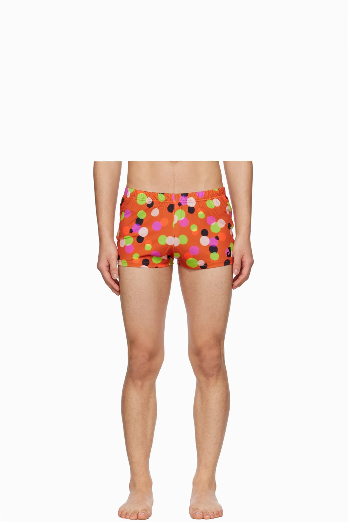 Orange Le Raphia 'Le Short De Bain' Swim Shorts