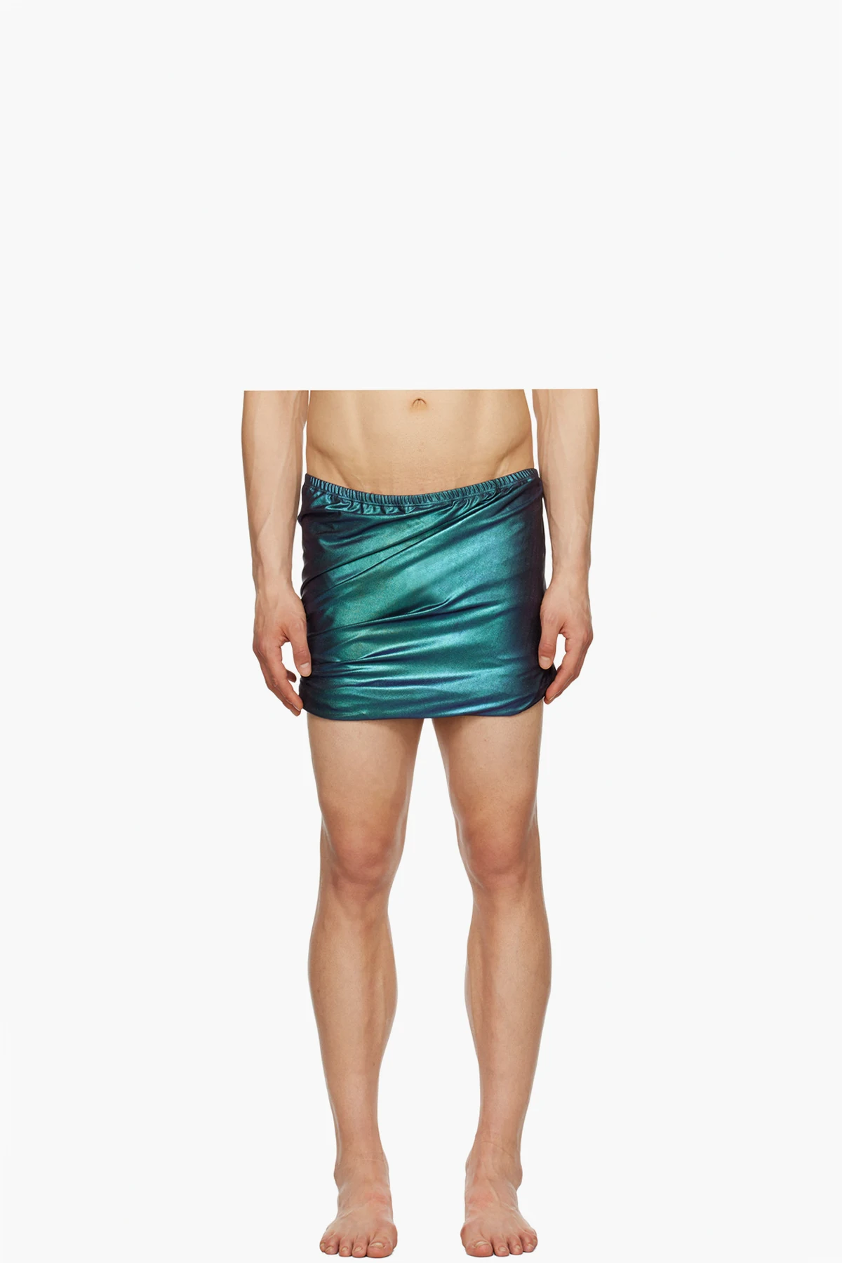 Blue Twisted Swim Shorts