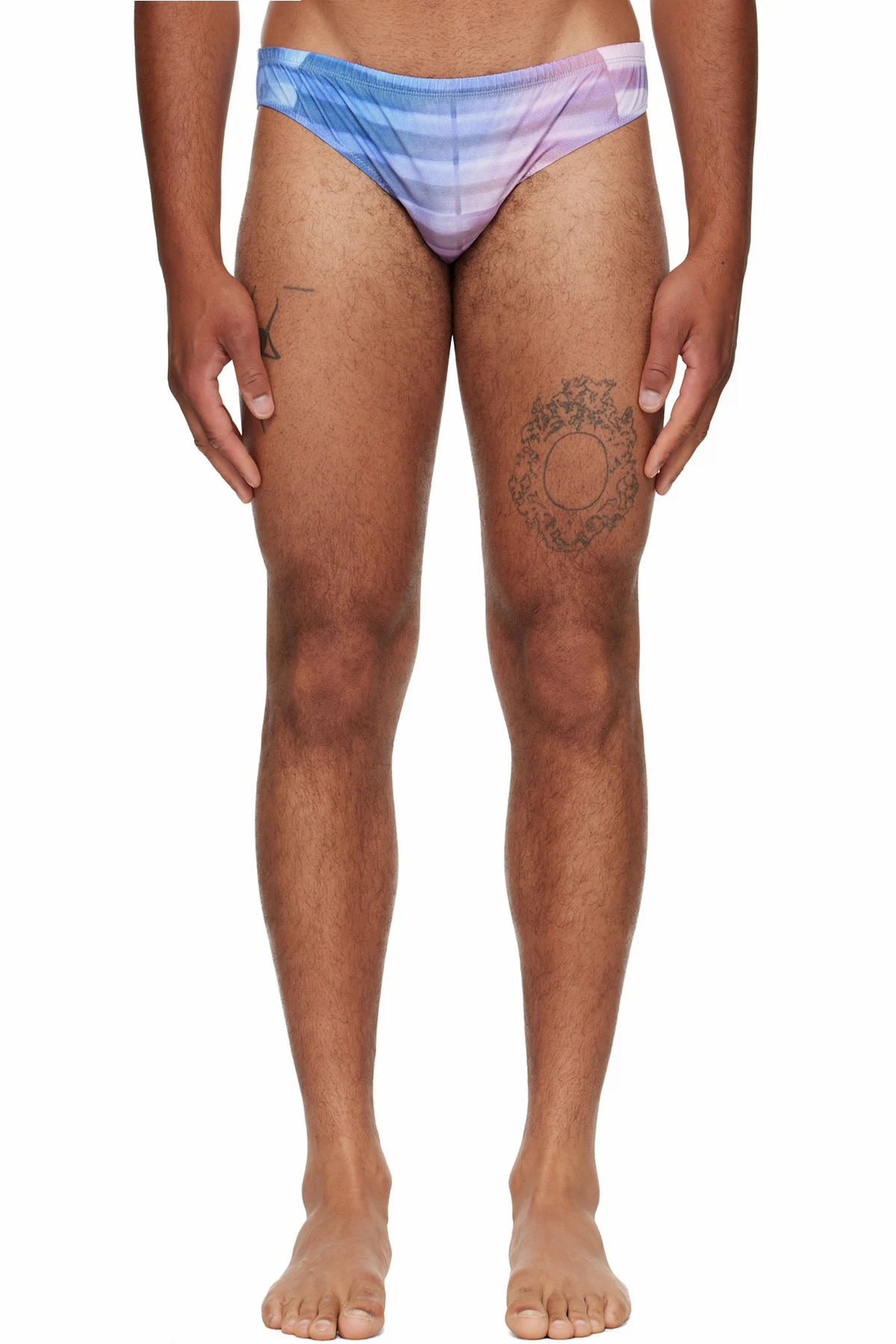 Blue & Pink 'The Air' Swim Briefs