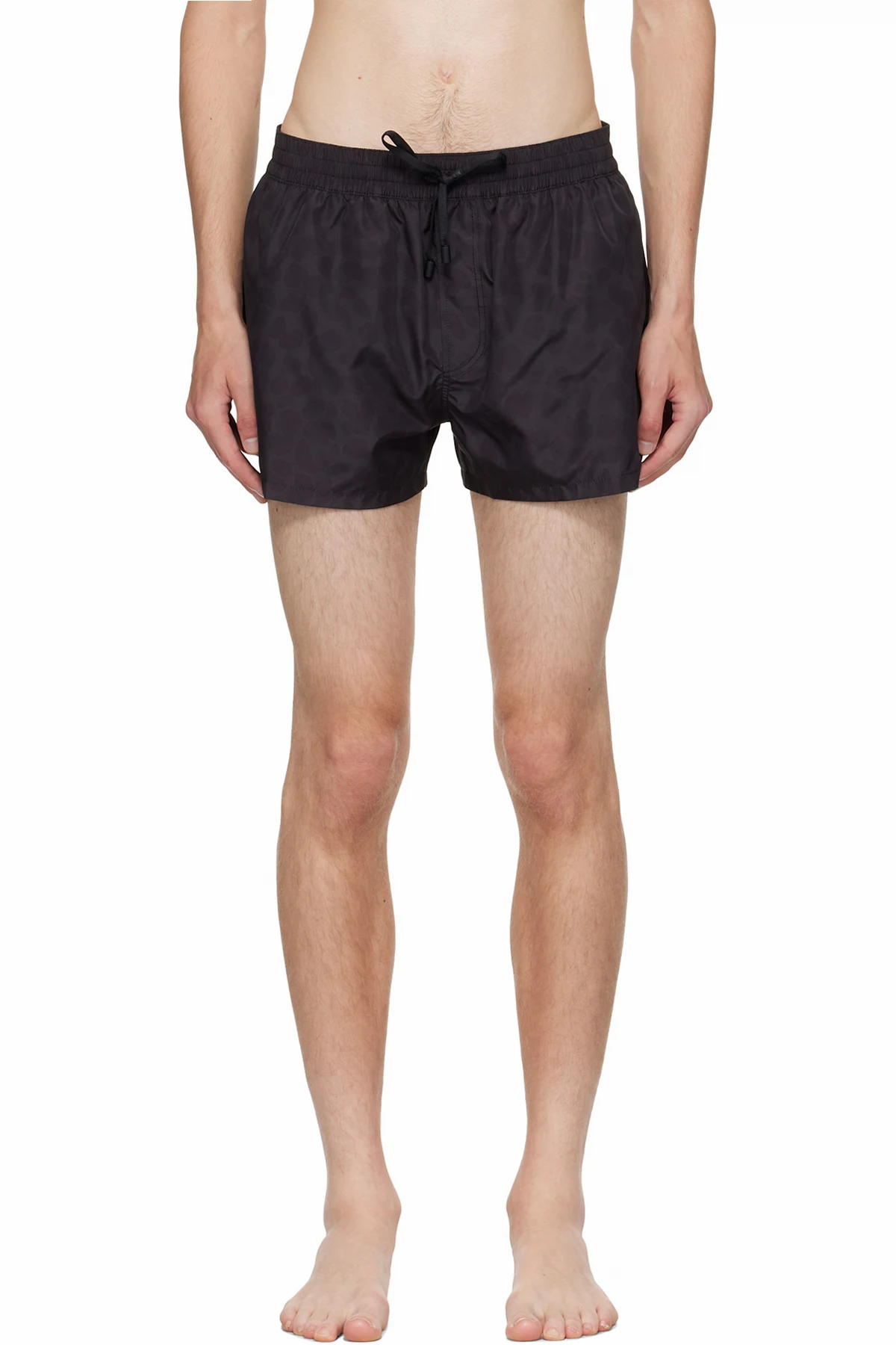 Black Leopard Swim Shorts