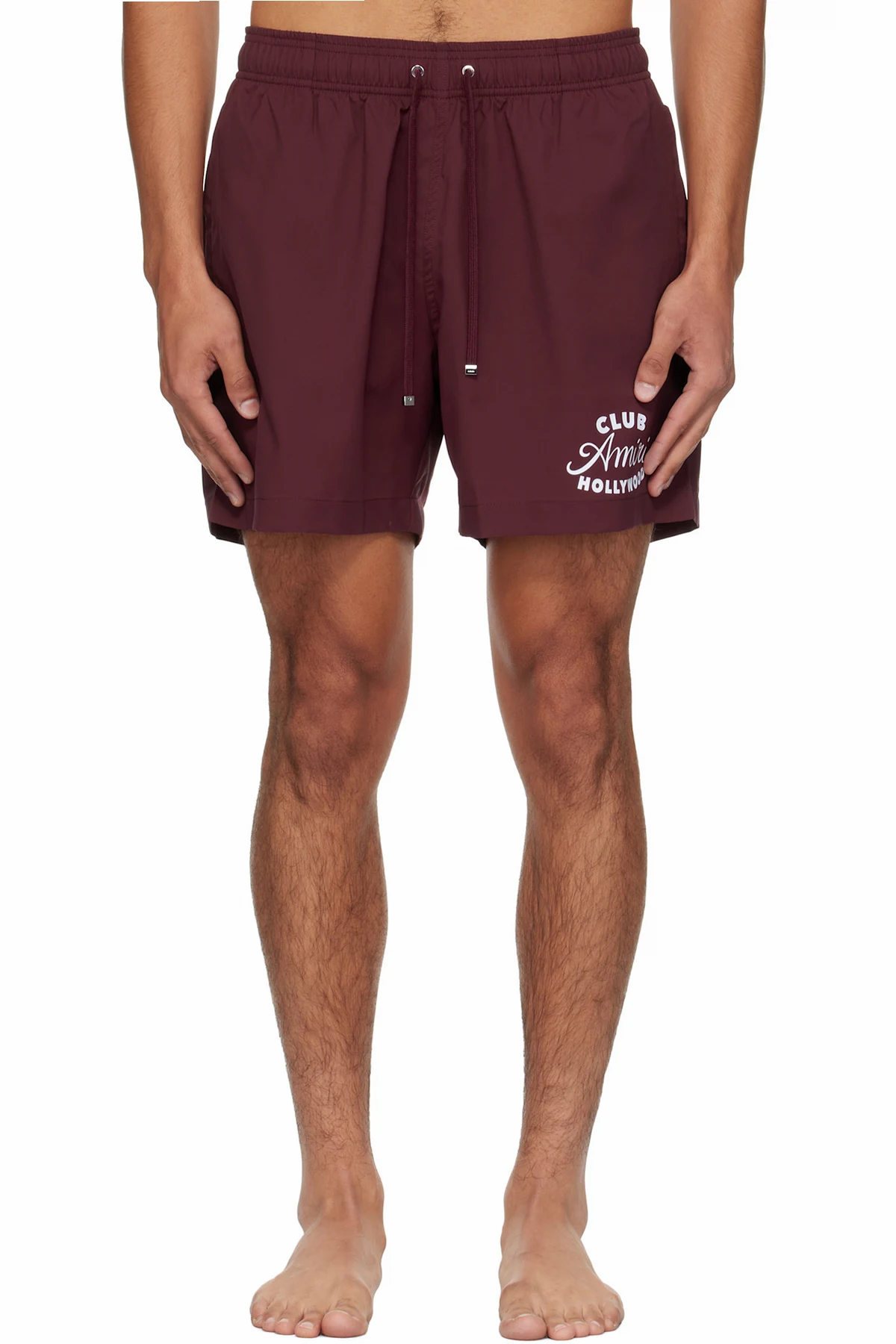 Burgundy 'Club Amiri' Swim Shorts