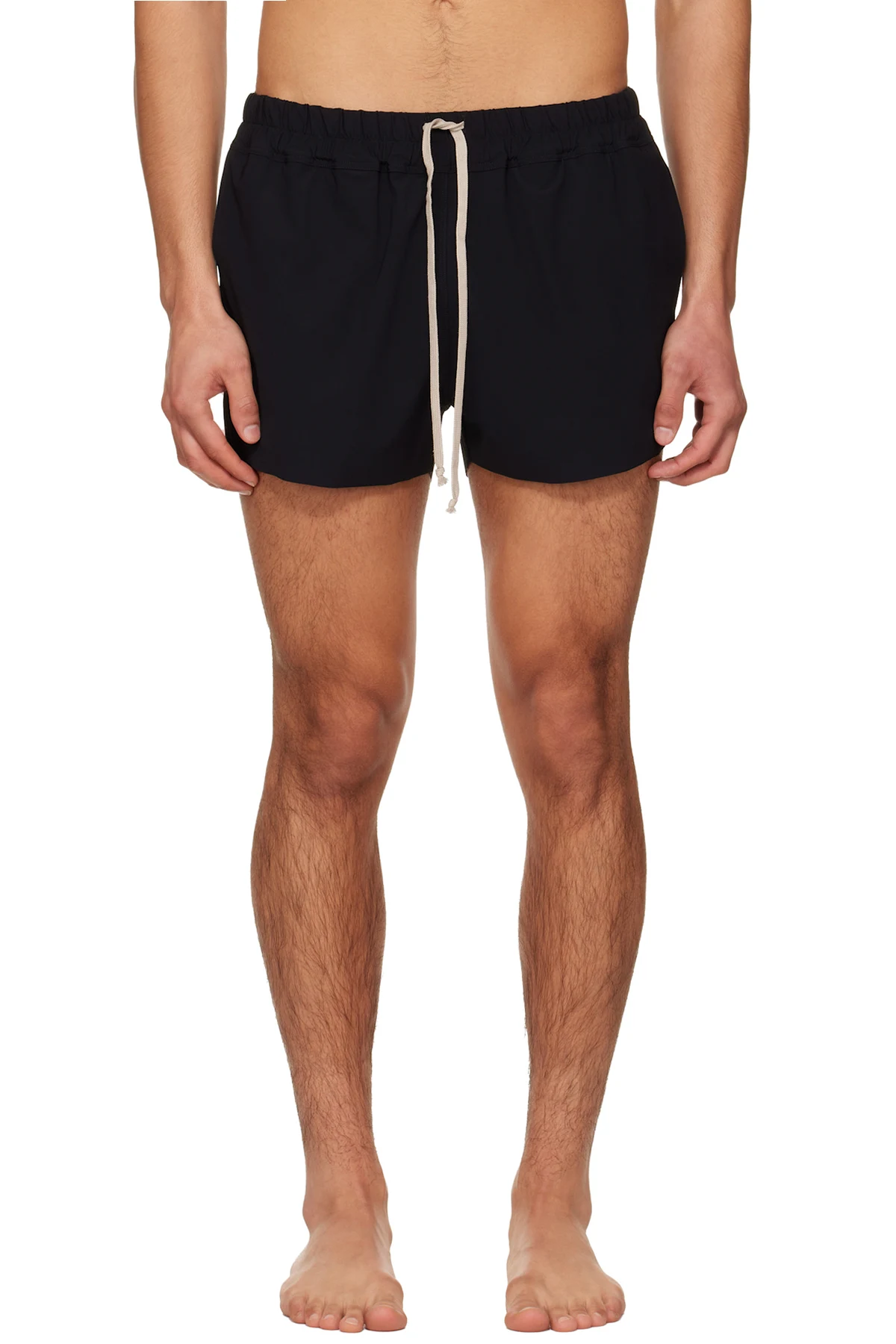 Black Temple Boxer Swim Shorts