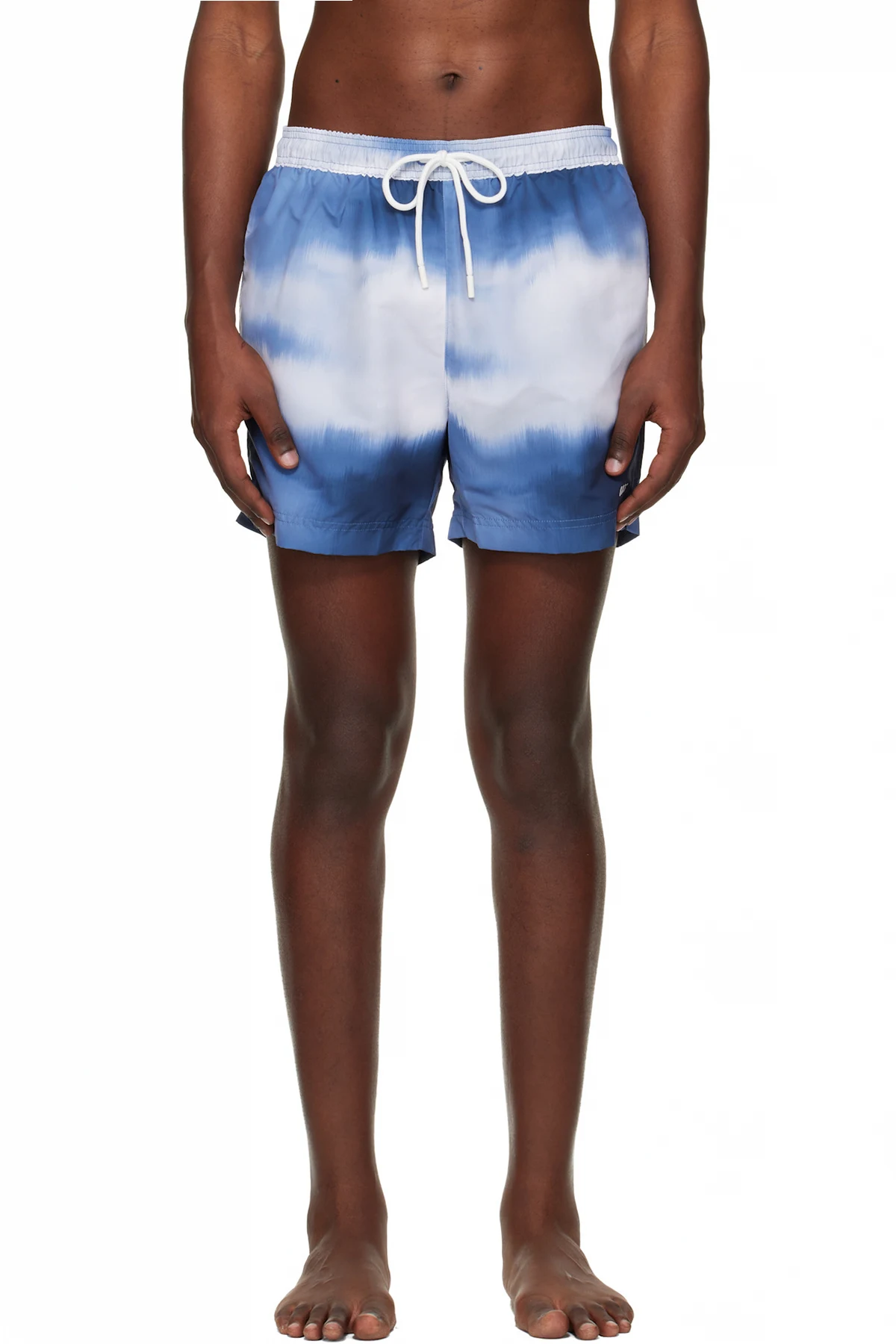 Blue Printed Swim Shorts