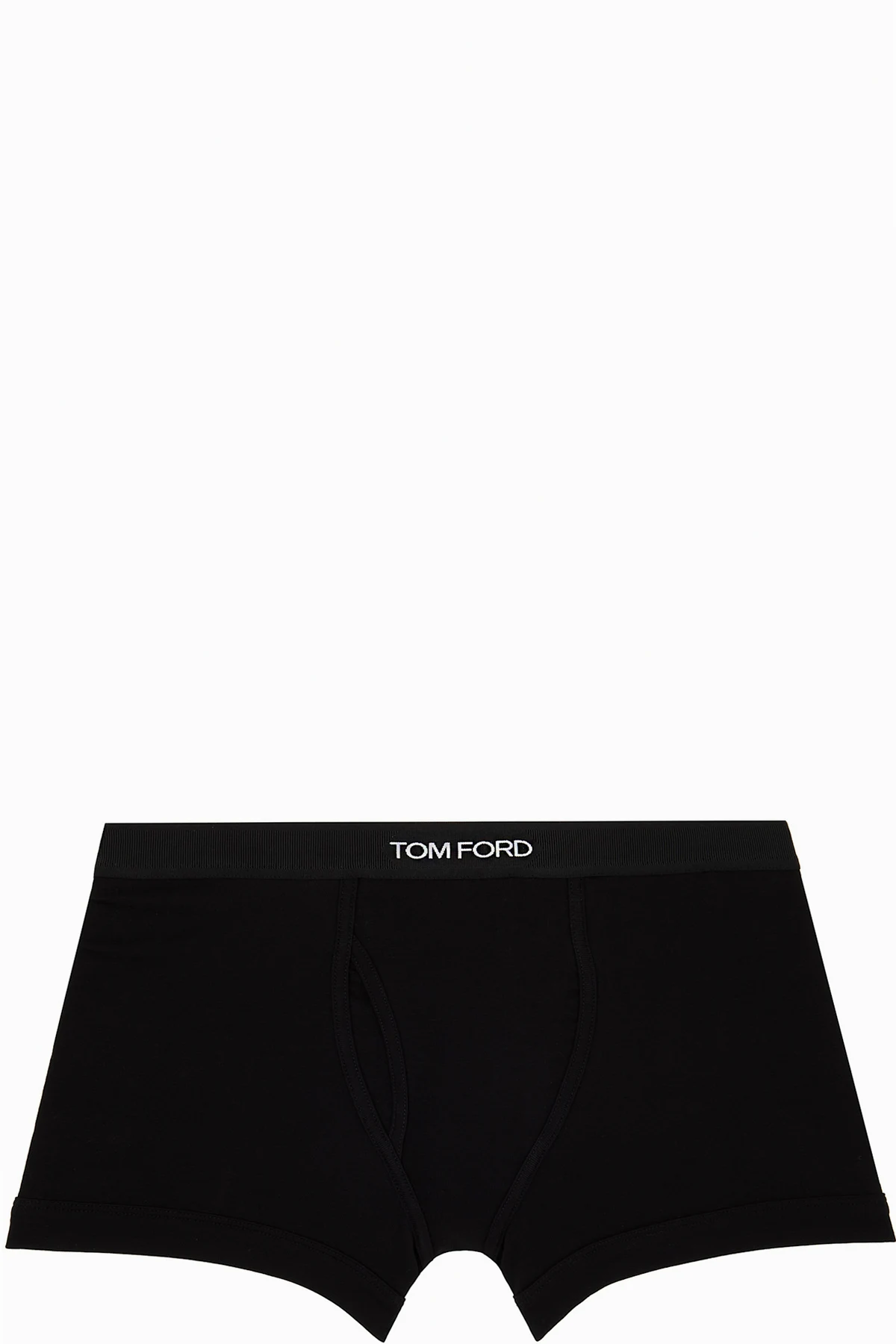 Black Cotton Boxer Briefs