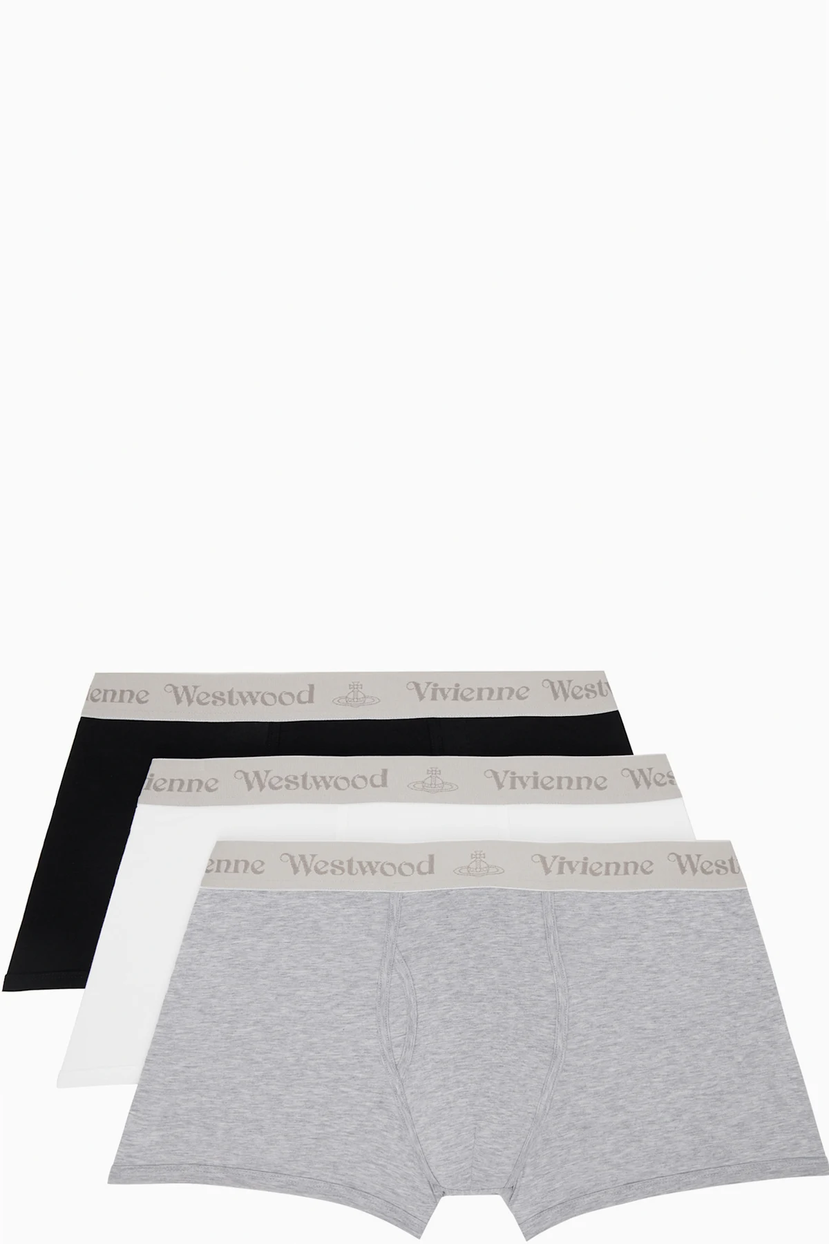 Three-Pack Multicolor Band Boxer Briefs