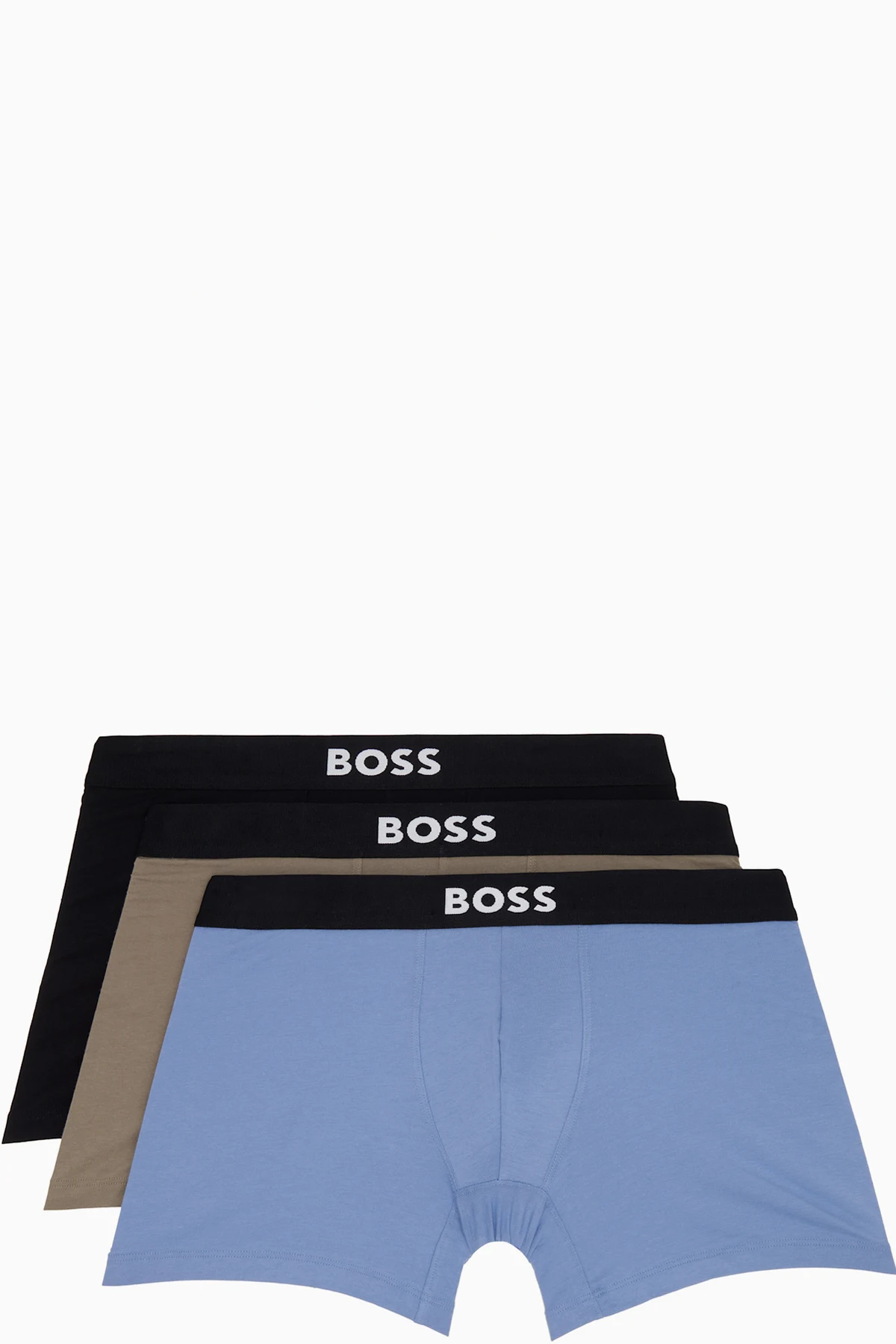 Three-Pack Multicolor Stretch Cotton Boxer Briefs