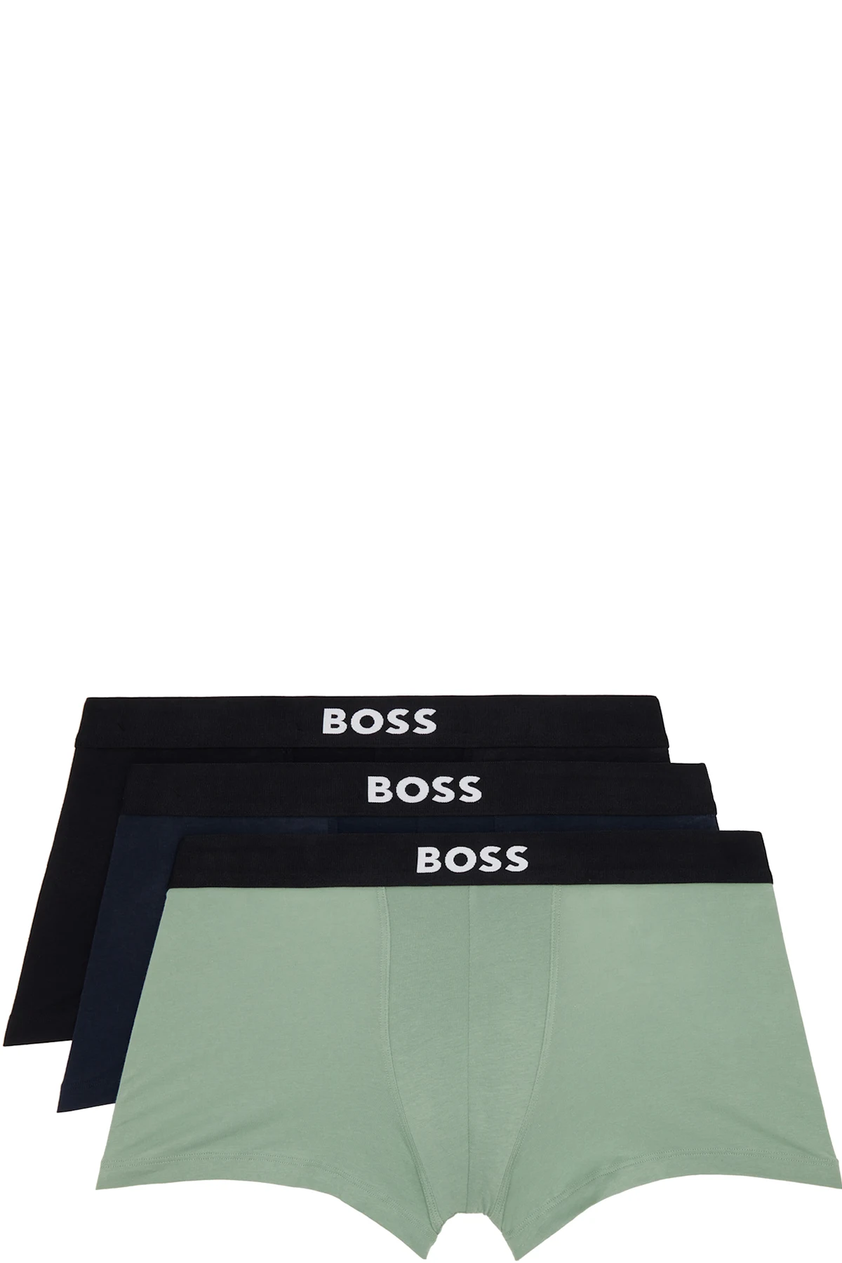 Three-Pack Multicolor Stretch-Cotton Boxer Briefs