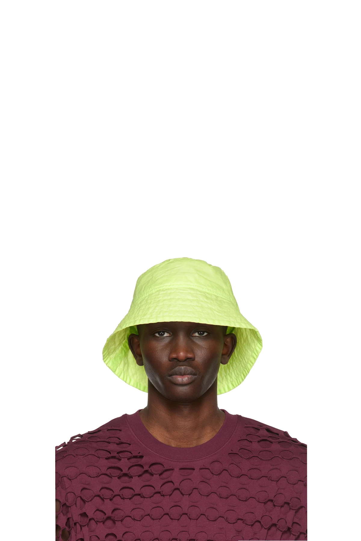 Green Nylon Bucket Hat