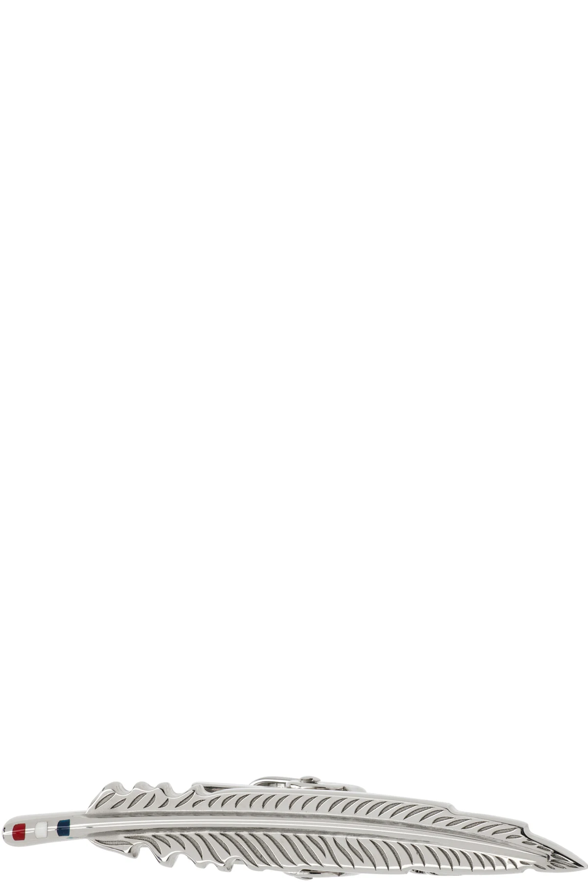 Silver Feather Tie Bar