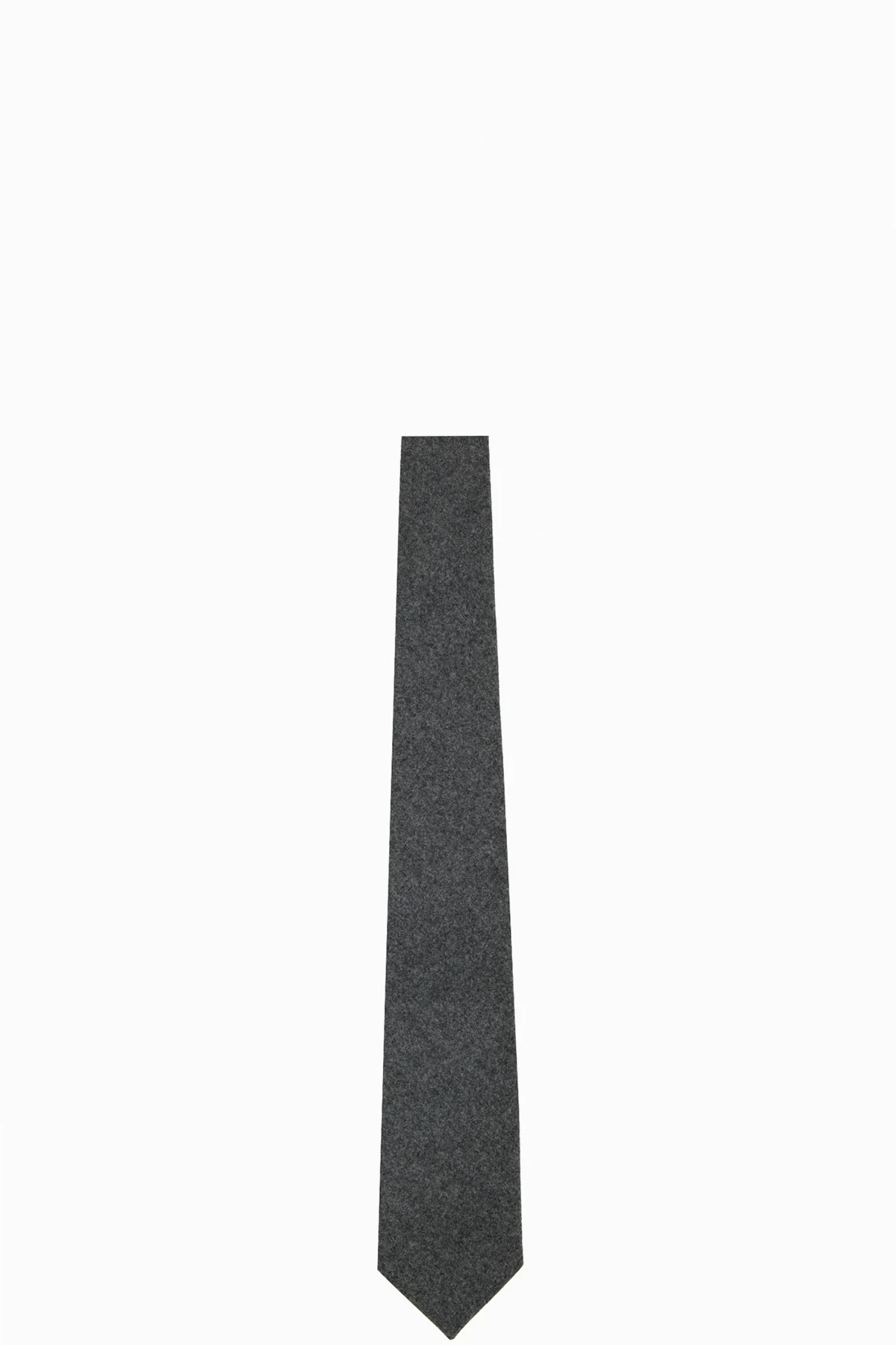 Gray Light Wool Flannel Tie