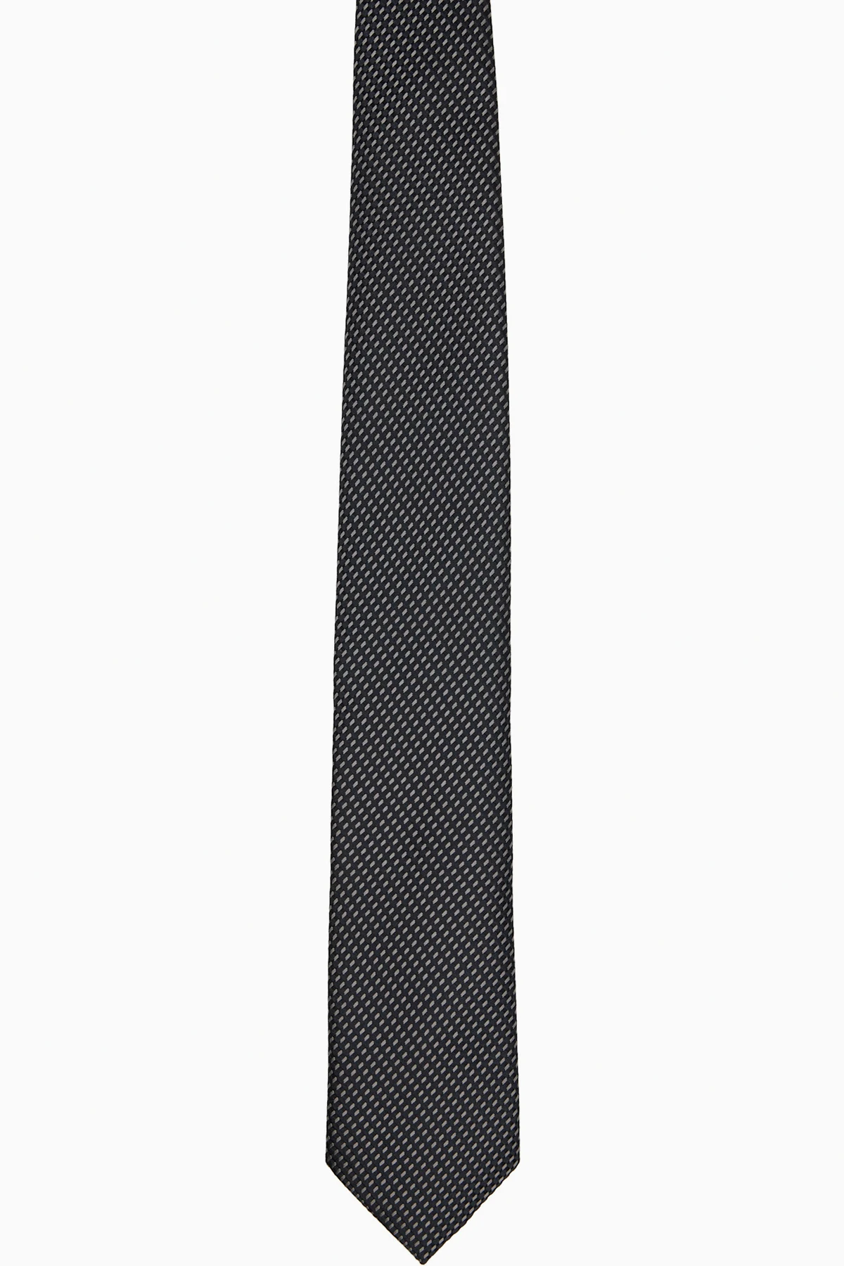 Black Tonal Alternate Weave 8 cm Tie