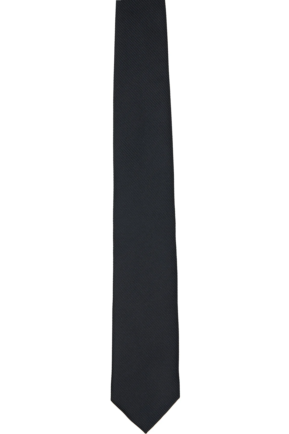 Black Solid Natte Tie