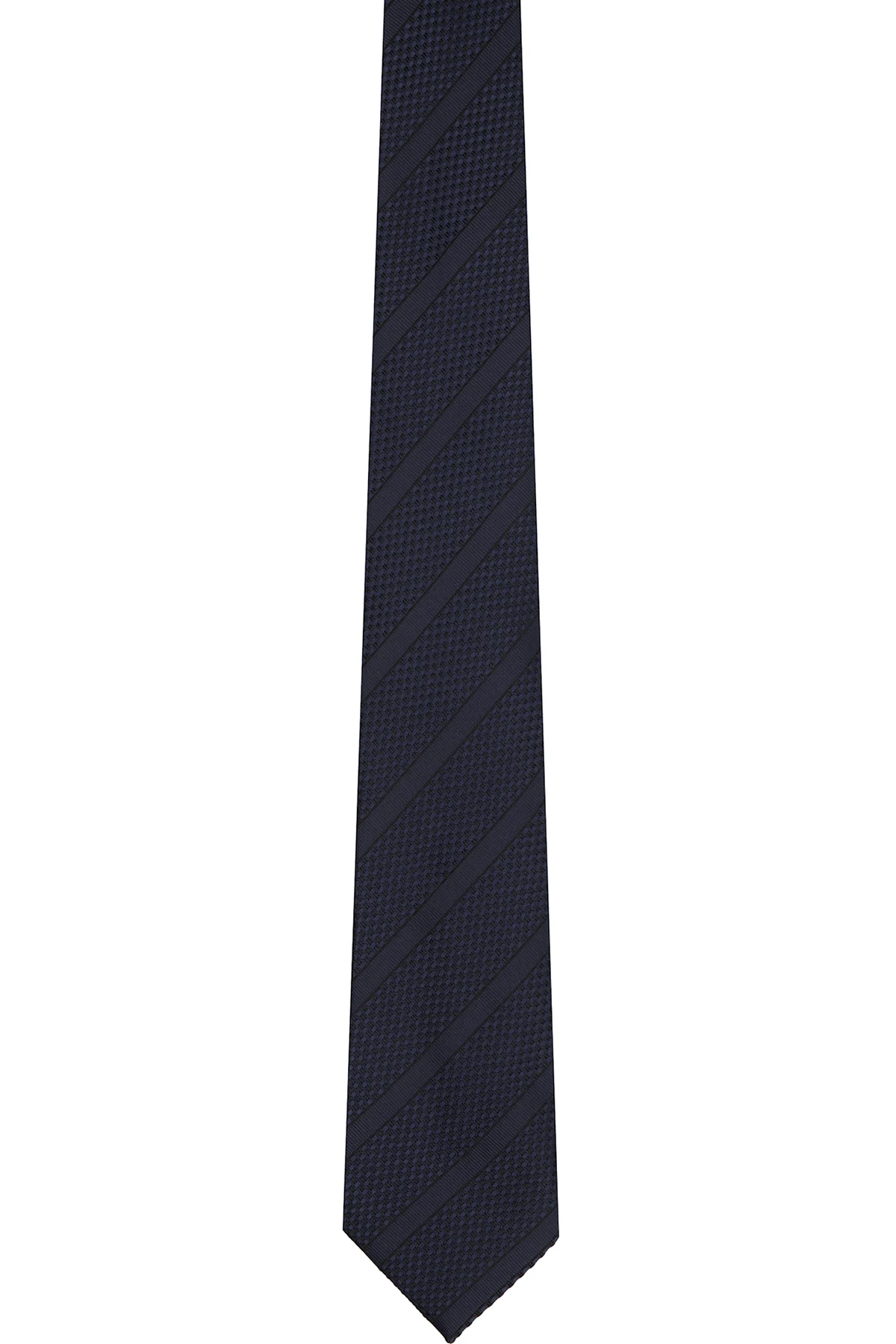 Navy Regimental Silk Tie