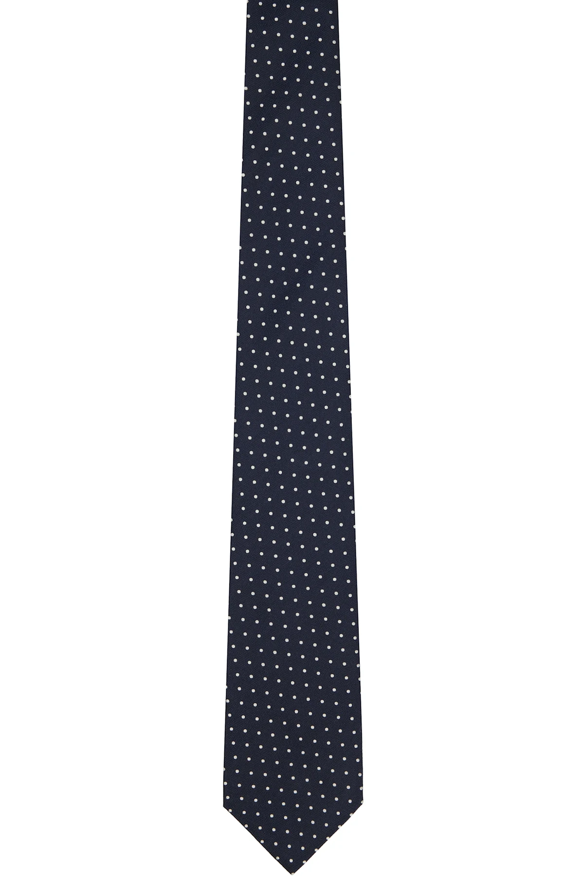 Navy Micro Dot Weave Tie