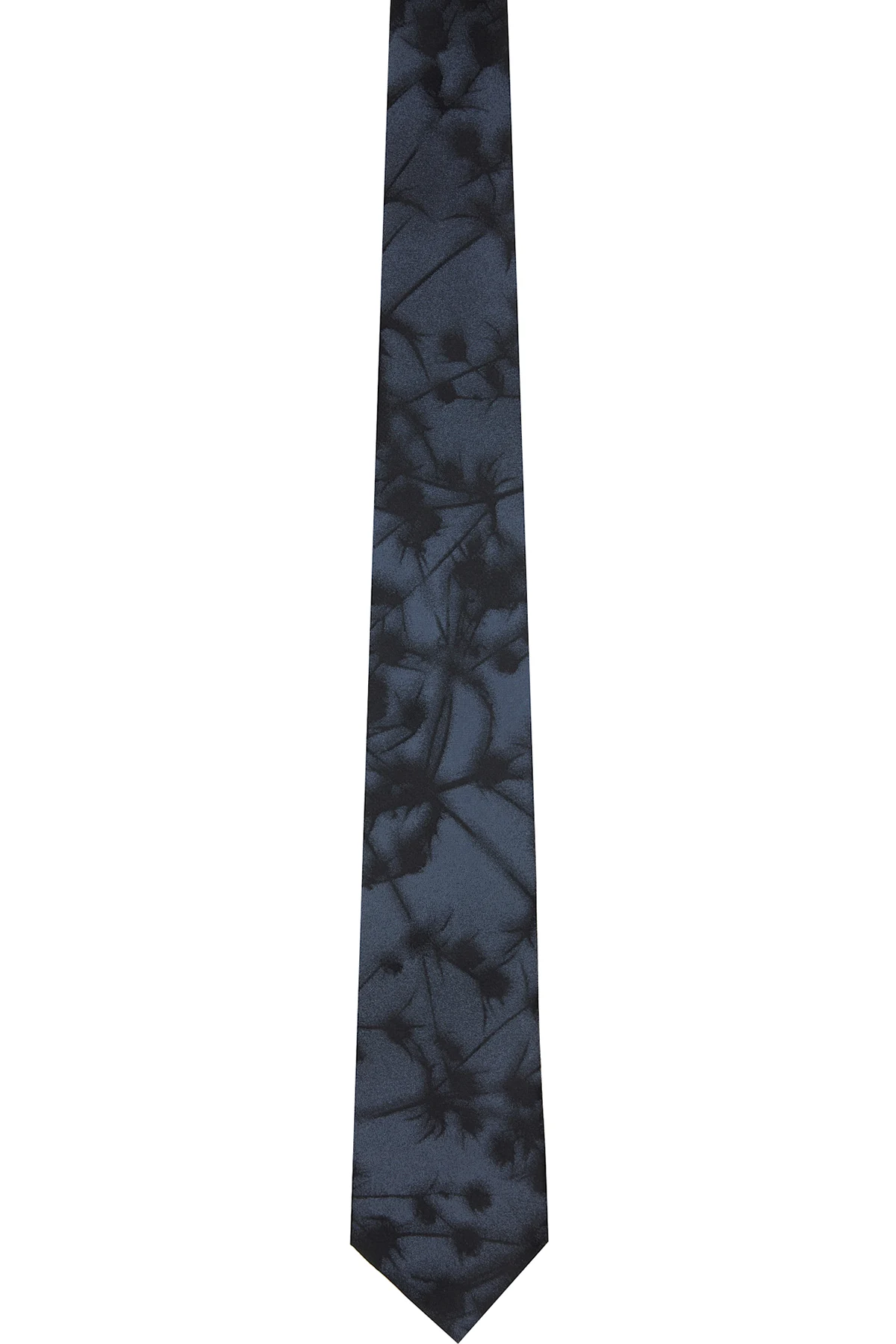 Gray Floral Tie