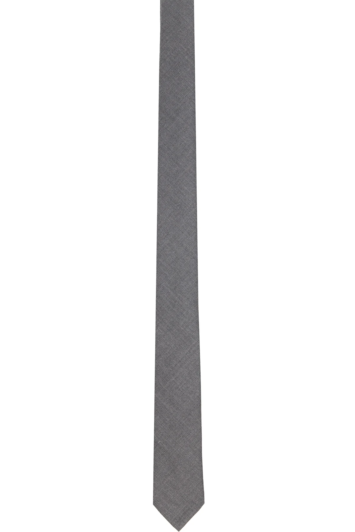 Gray Twill Classic Tie