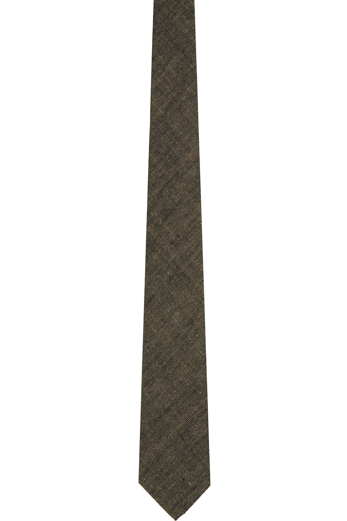 Brown Linen Tie