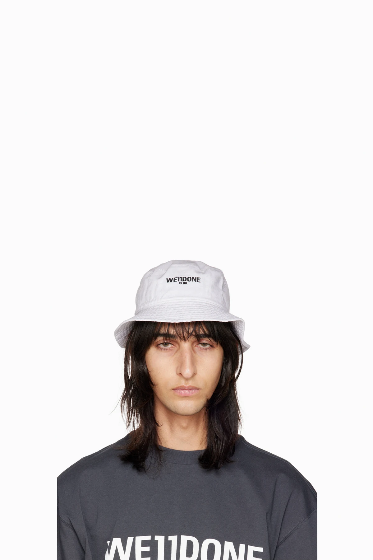 White Logo Bucket Hat