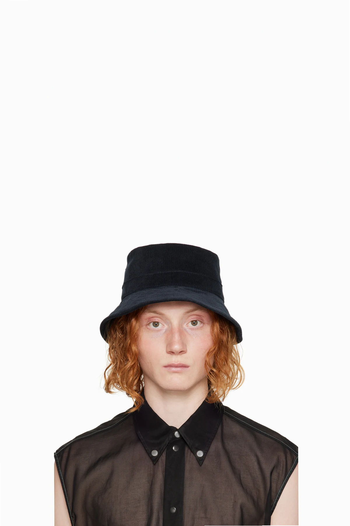 Navy Corduroy Bucket Hat