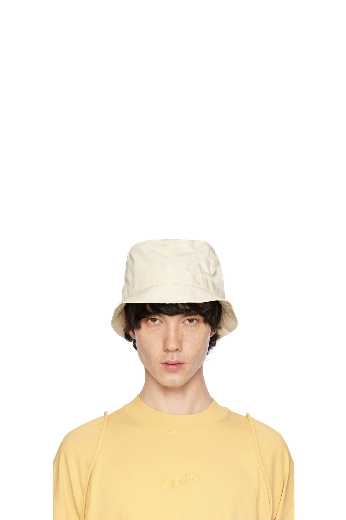 Yellow 'Le bob Ovalie' Bucket Hat