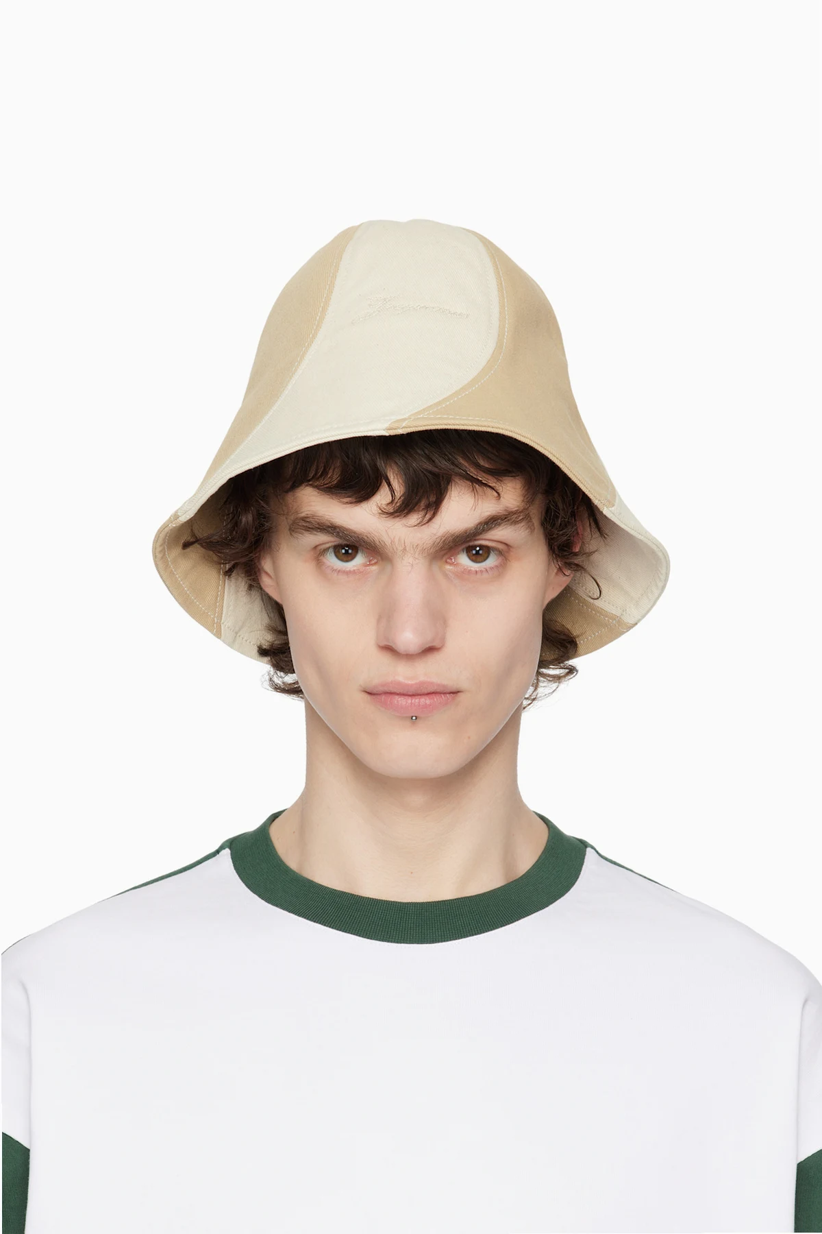 Off-White & Beige La Croisière 'The Gelato' Bucket Hat