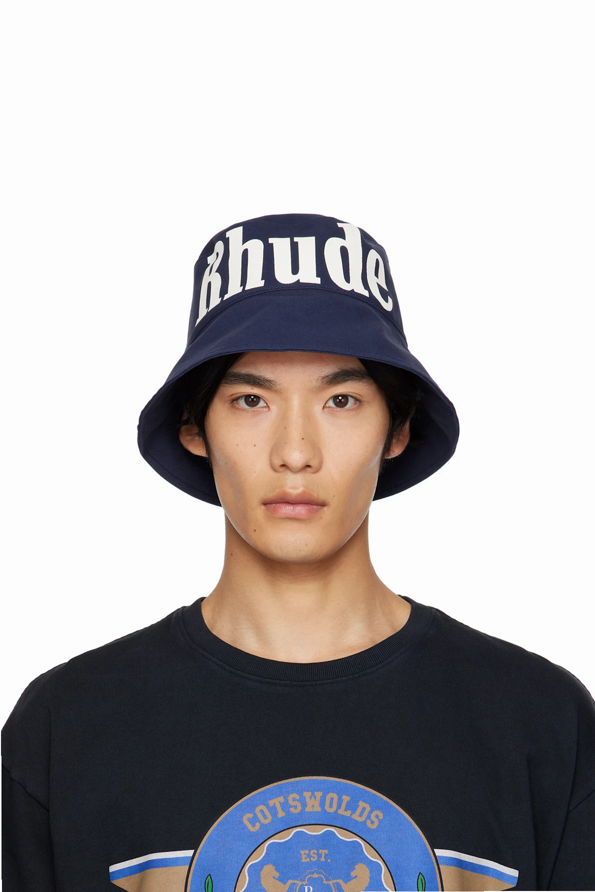 Navy Logo Bucket Hat