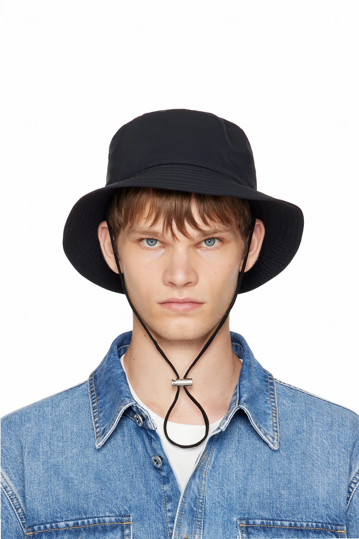 Black Tech Nylon Bucket Hat