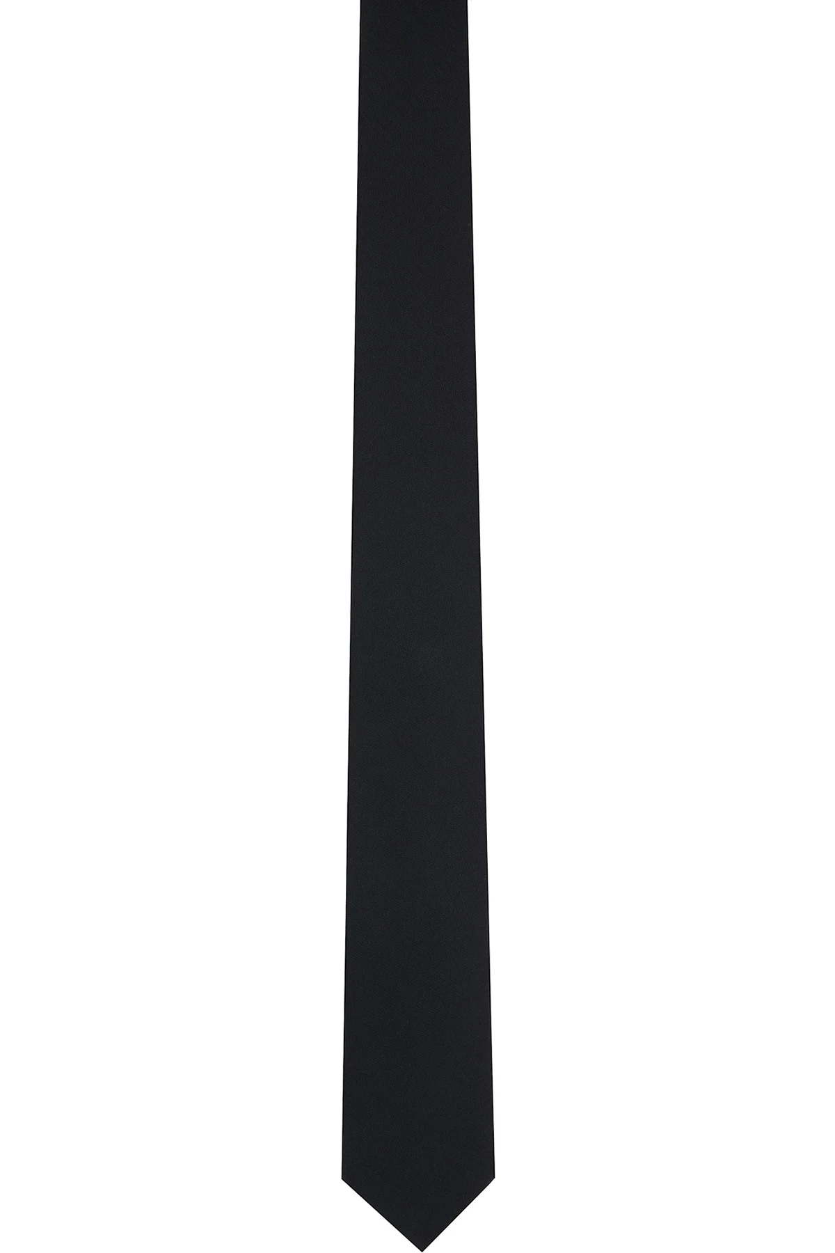 Black Virgin Wool Tie