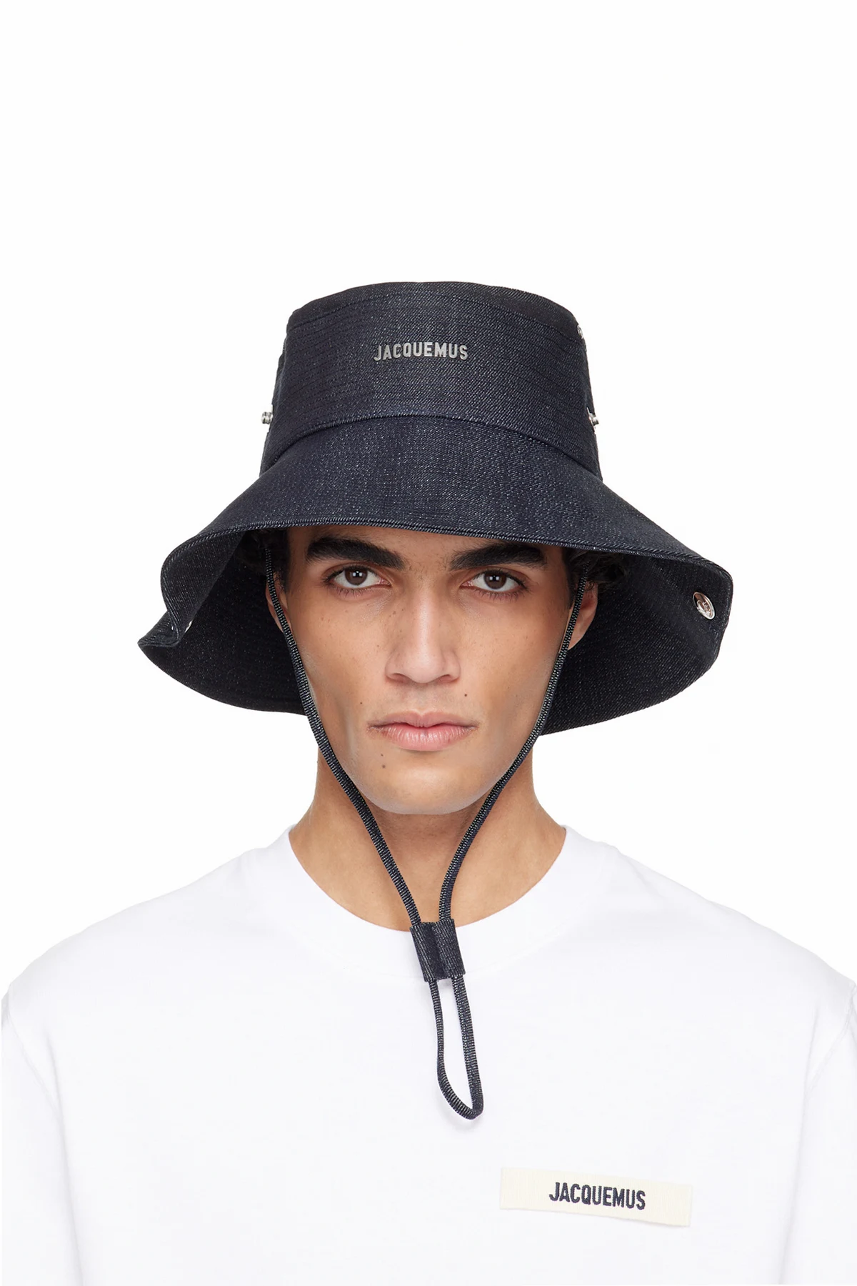 Navy La Croisière 'The de-Nîmes' Denim Bucket Hat