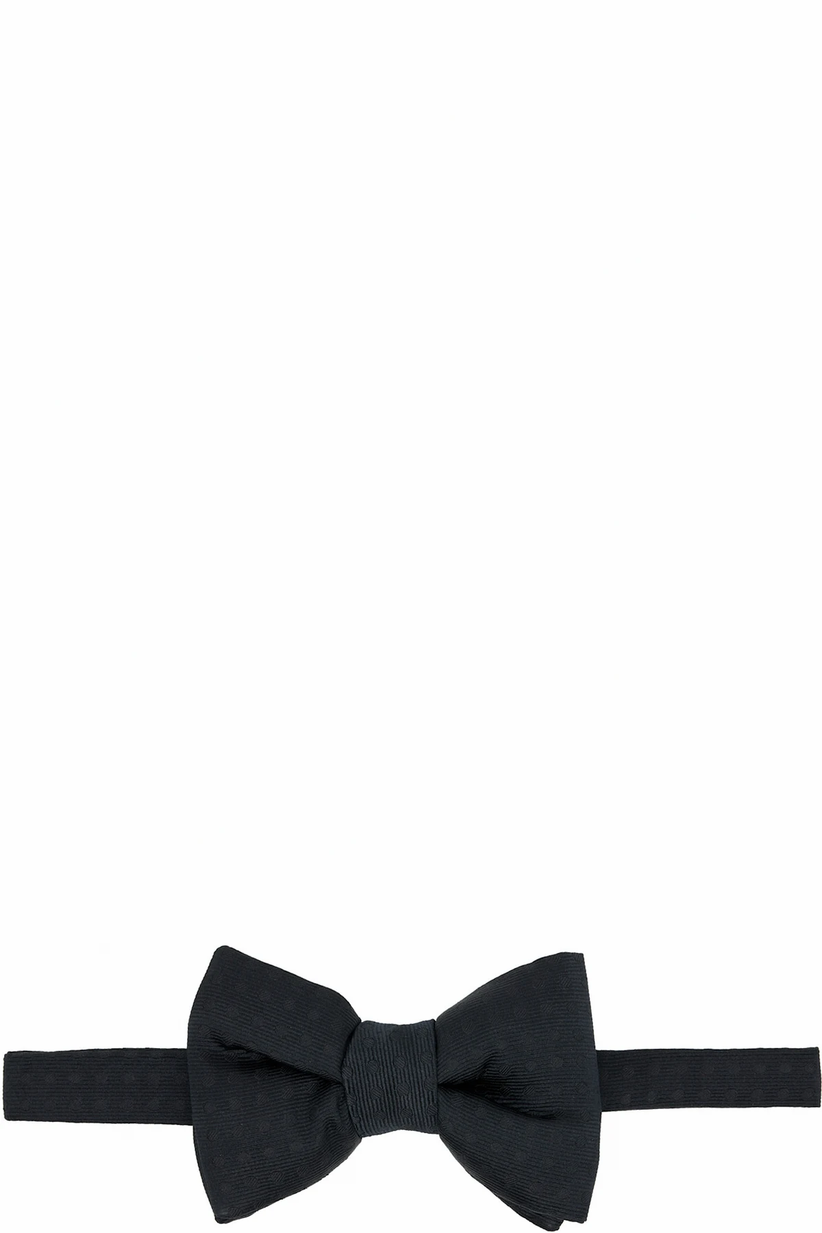 Black Polka-Dot Bow Tie