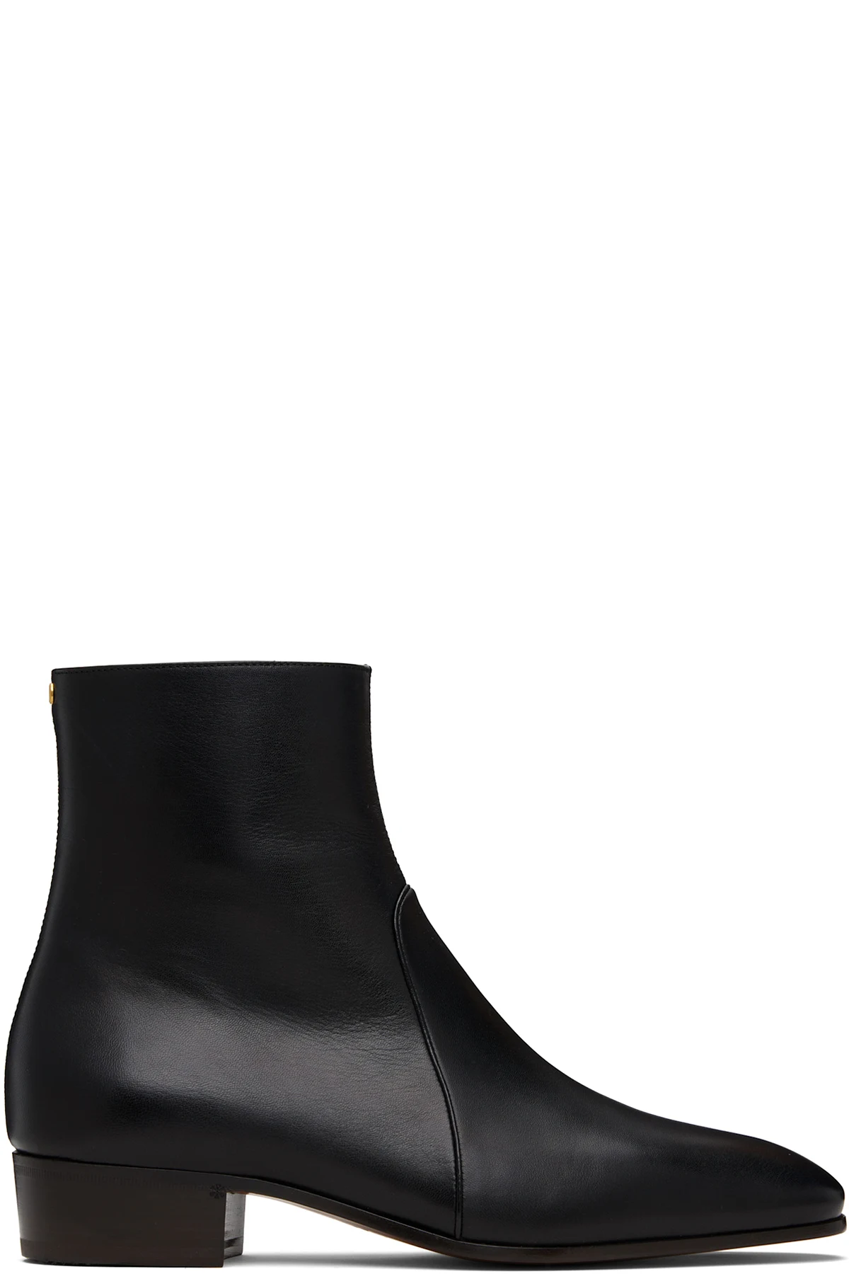 Black Pat Ankle Boots
