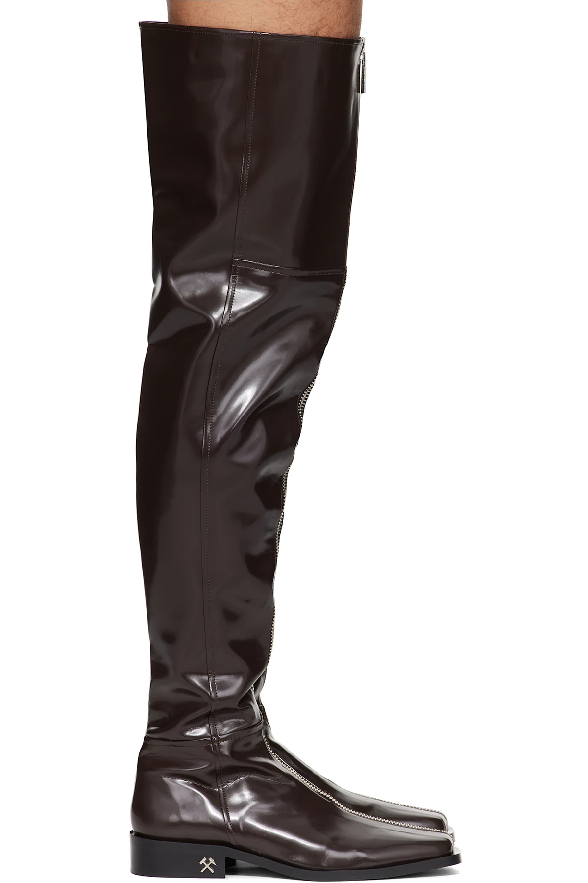 Brown Adem Overknee Boots