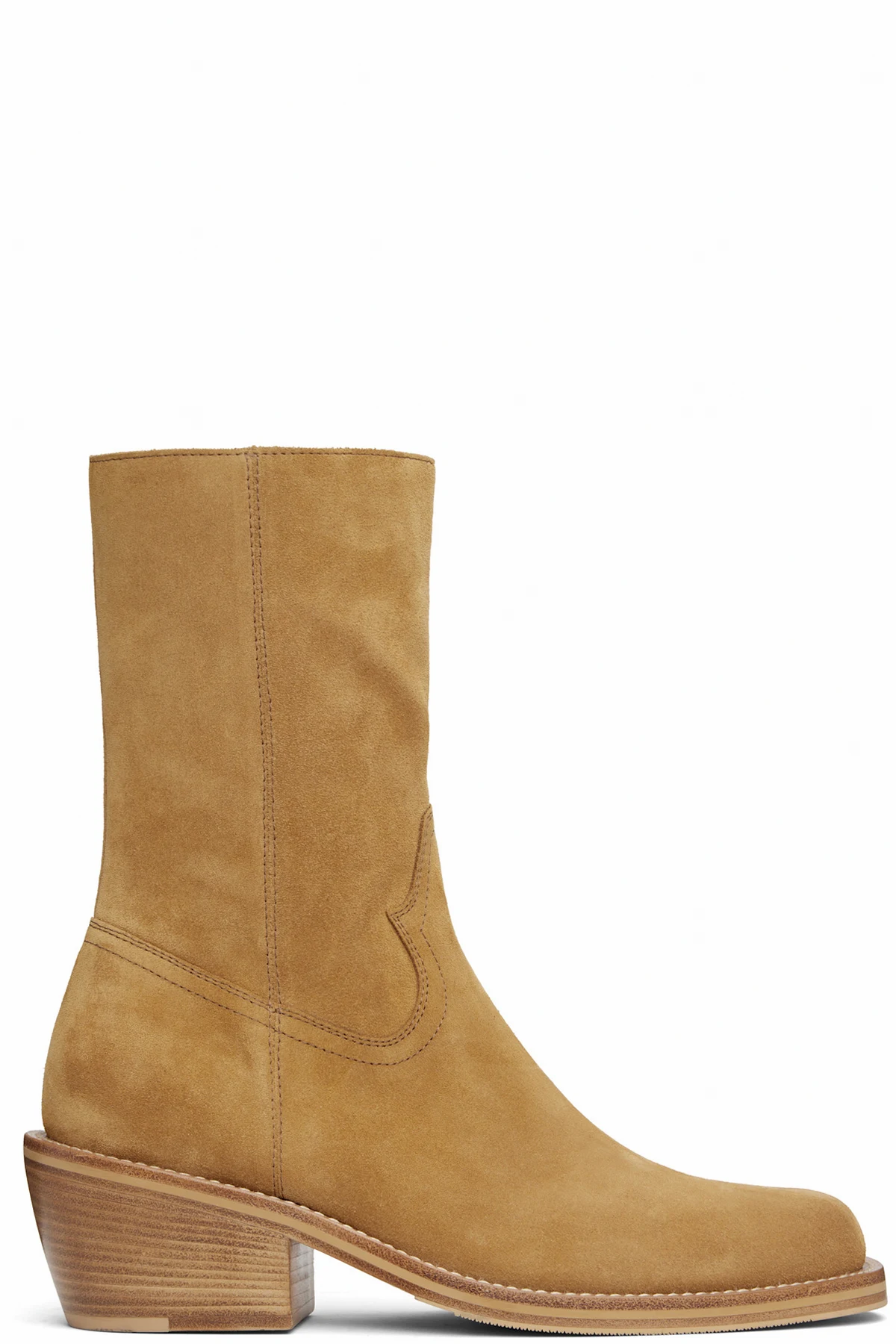 Tan Zip Boots
