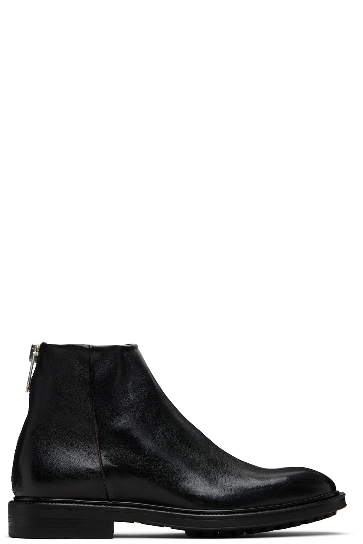 Black Leather Nik Boots