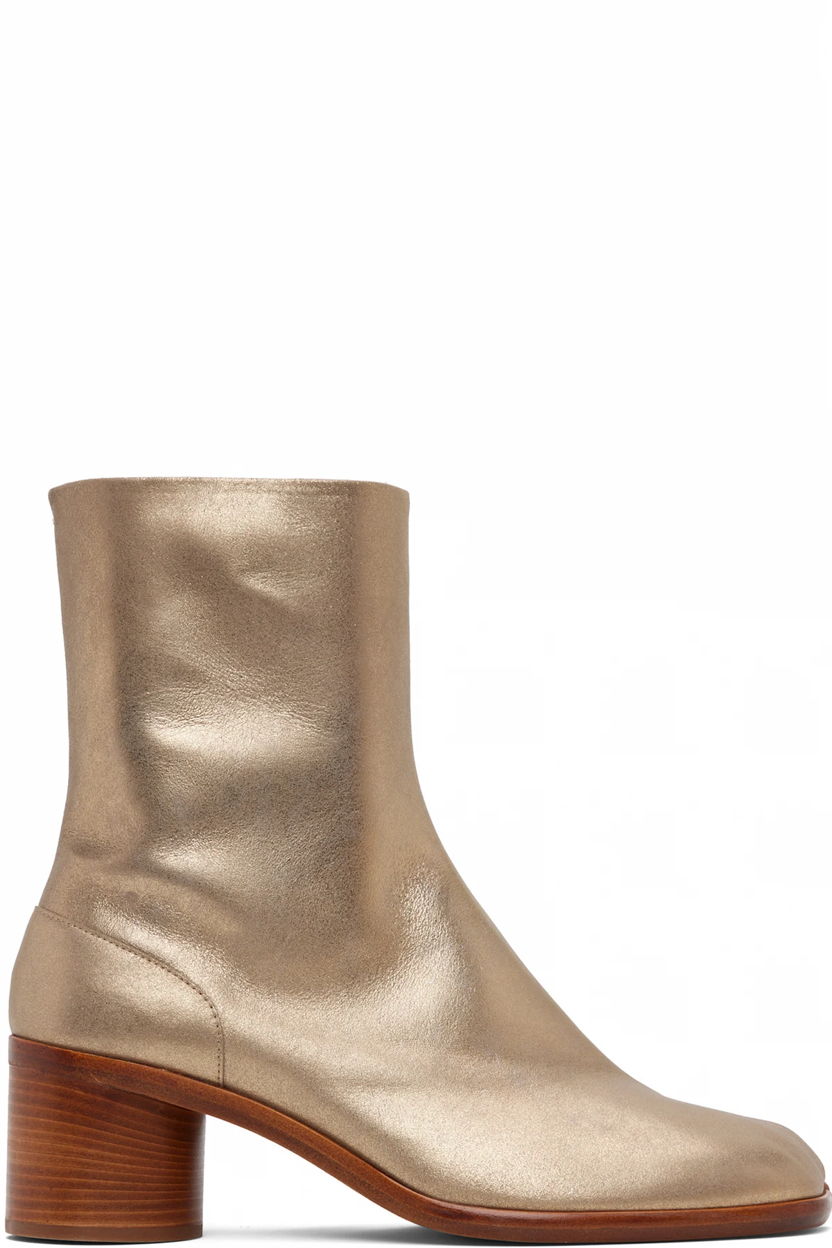 Gold Tabi Ankle Boots