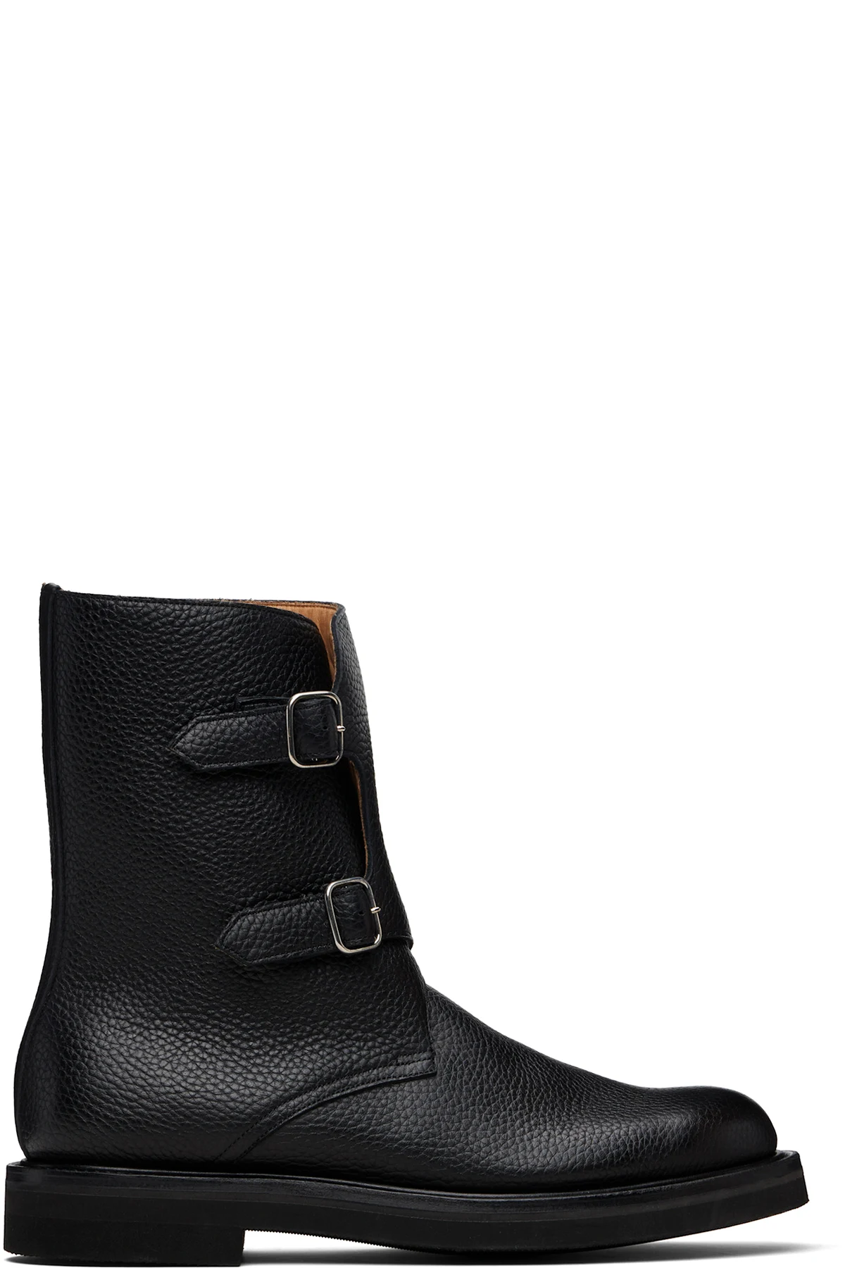 Black Leather Work Boots