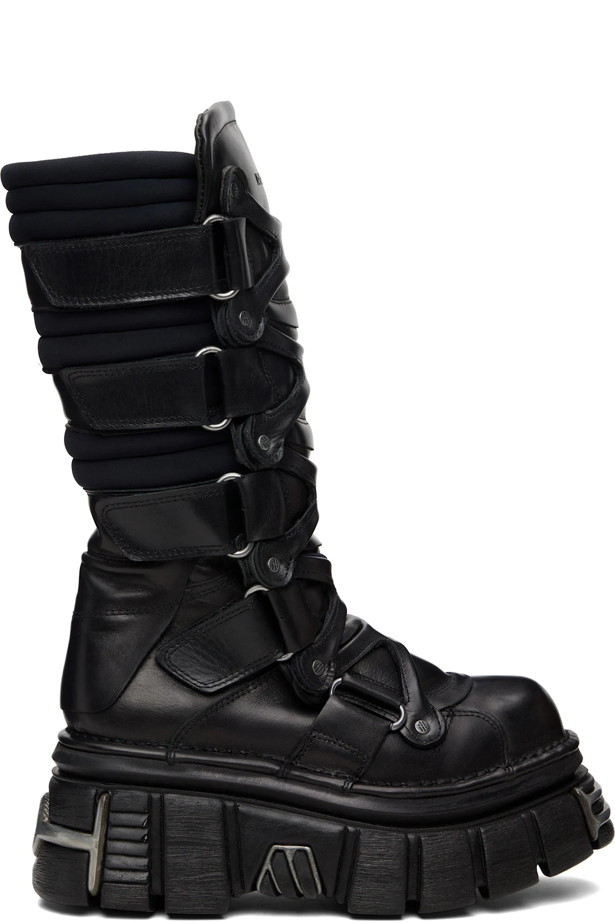 Black New Rock Edition Tower Boots