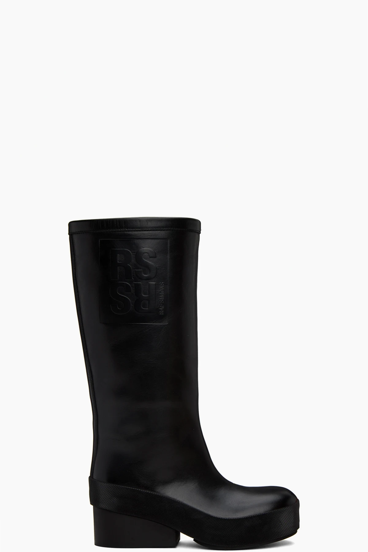 Black Embossed Boots