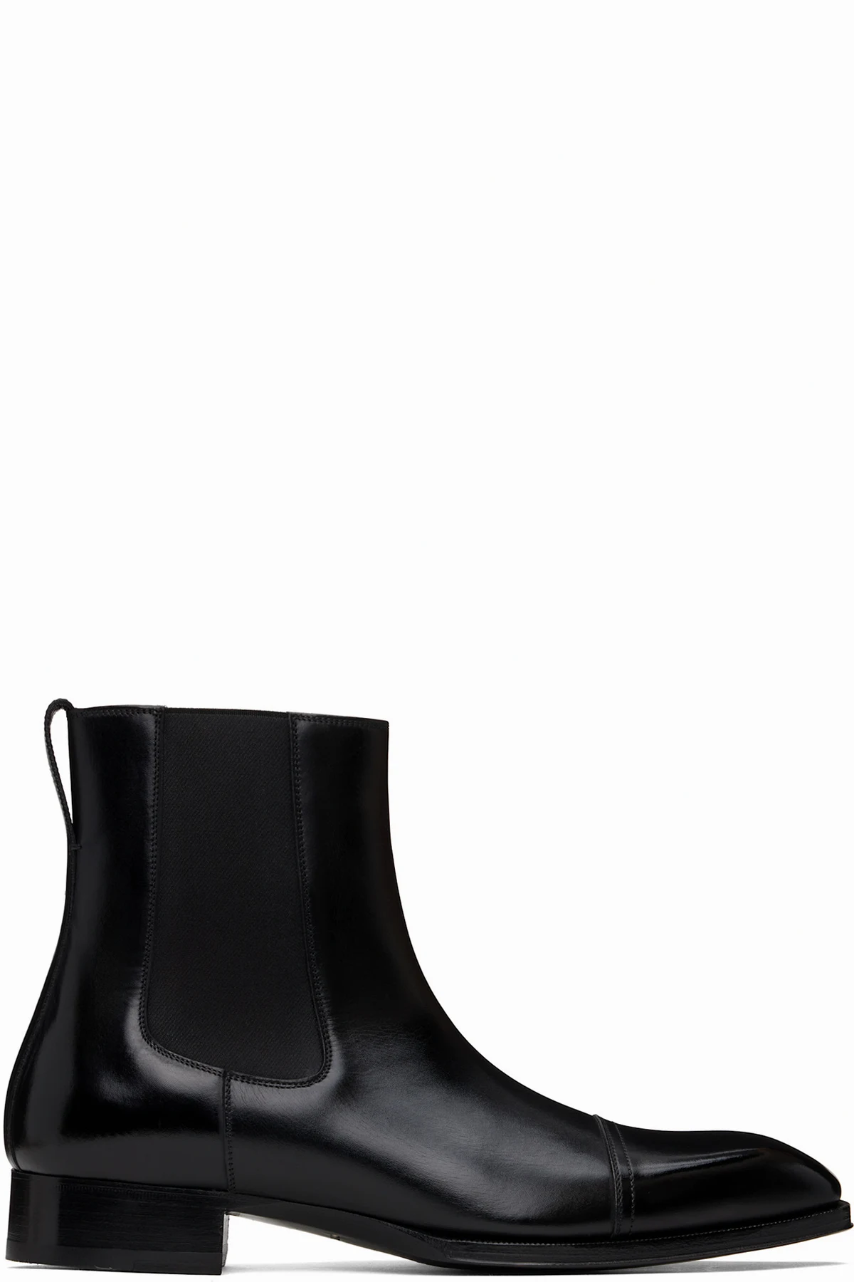 Black Leather Elkan Chelsea Boots