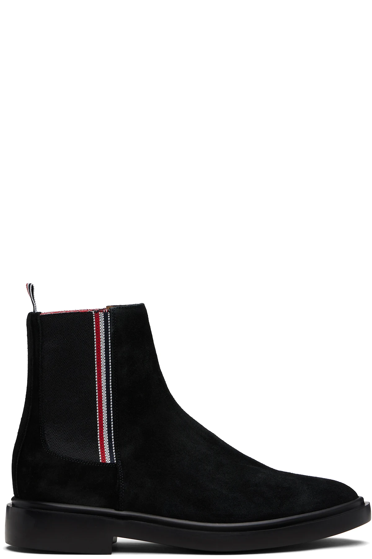 Black RWB Elastic Chelsea Boots