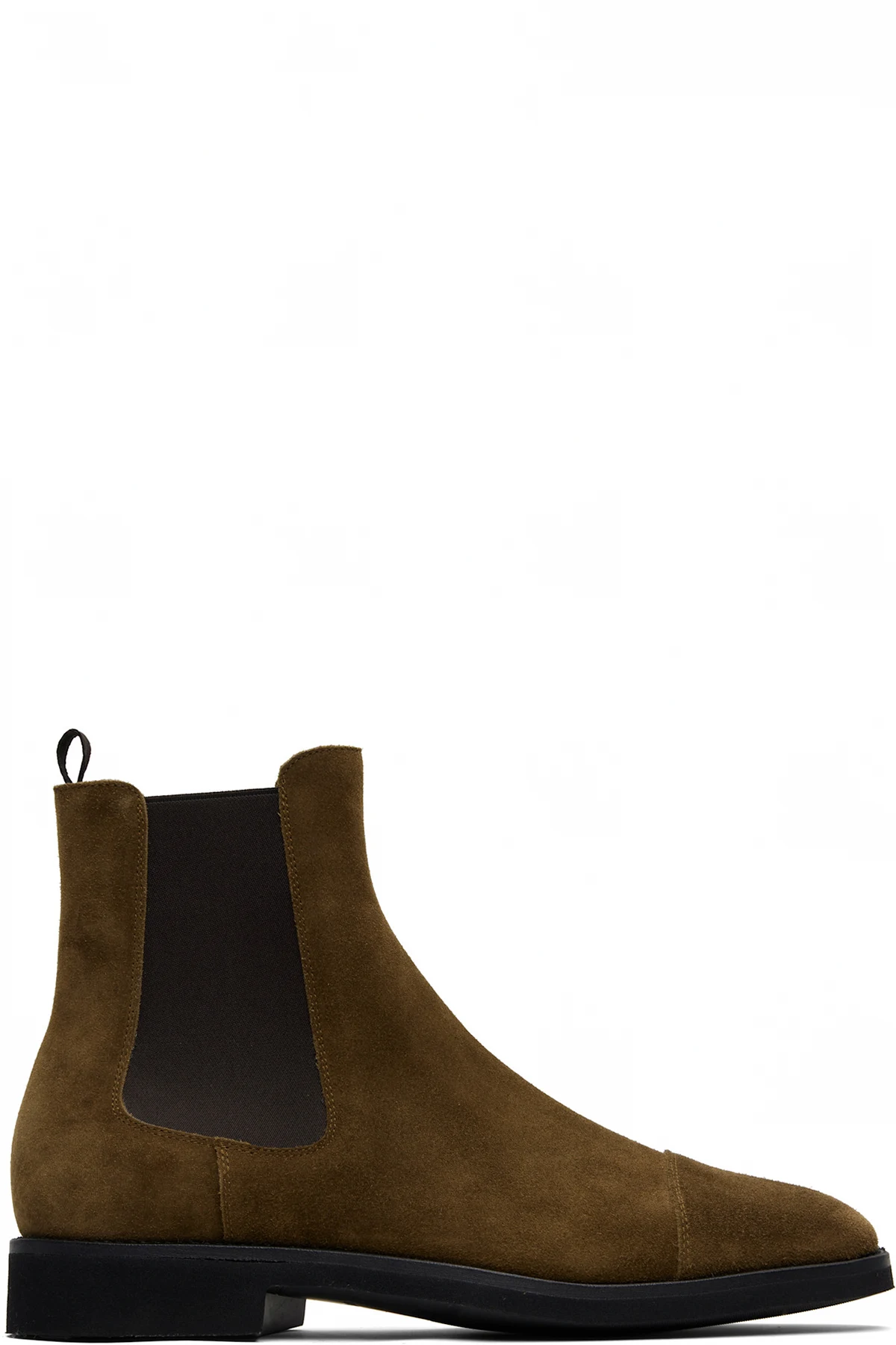 Brown Suede Light Sole Chelsea Boots